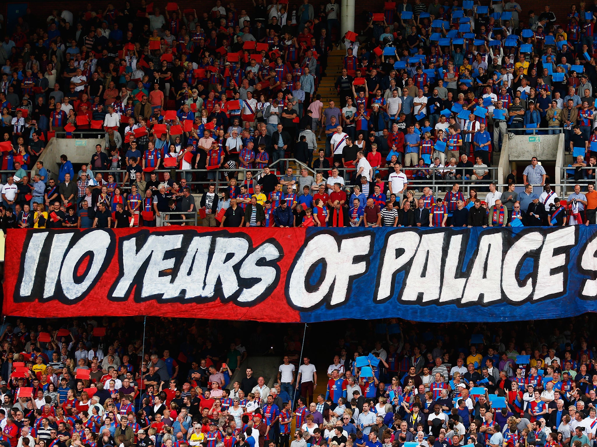 Crystal Palace's fans have become known for their displays