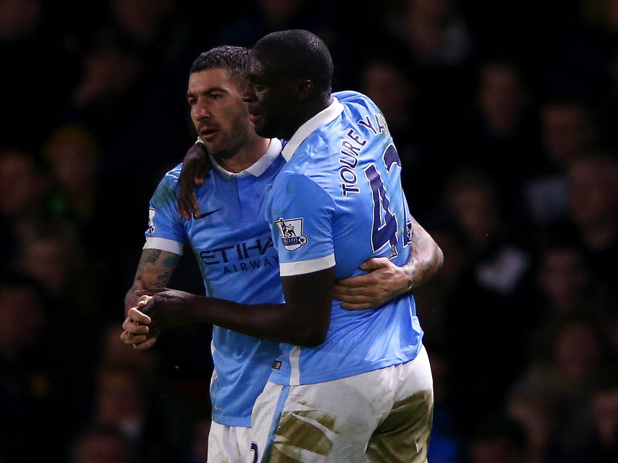 Yaya Toure's strike brought the visitors back into the game