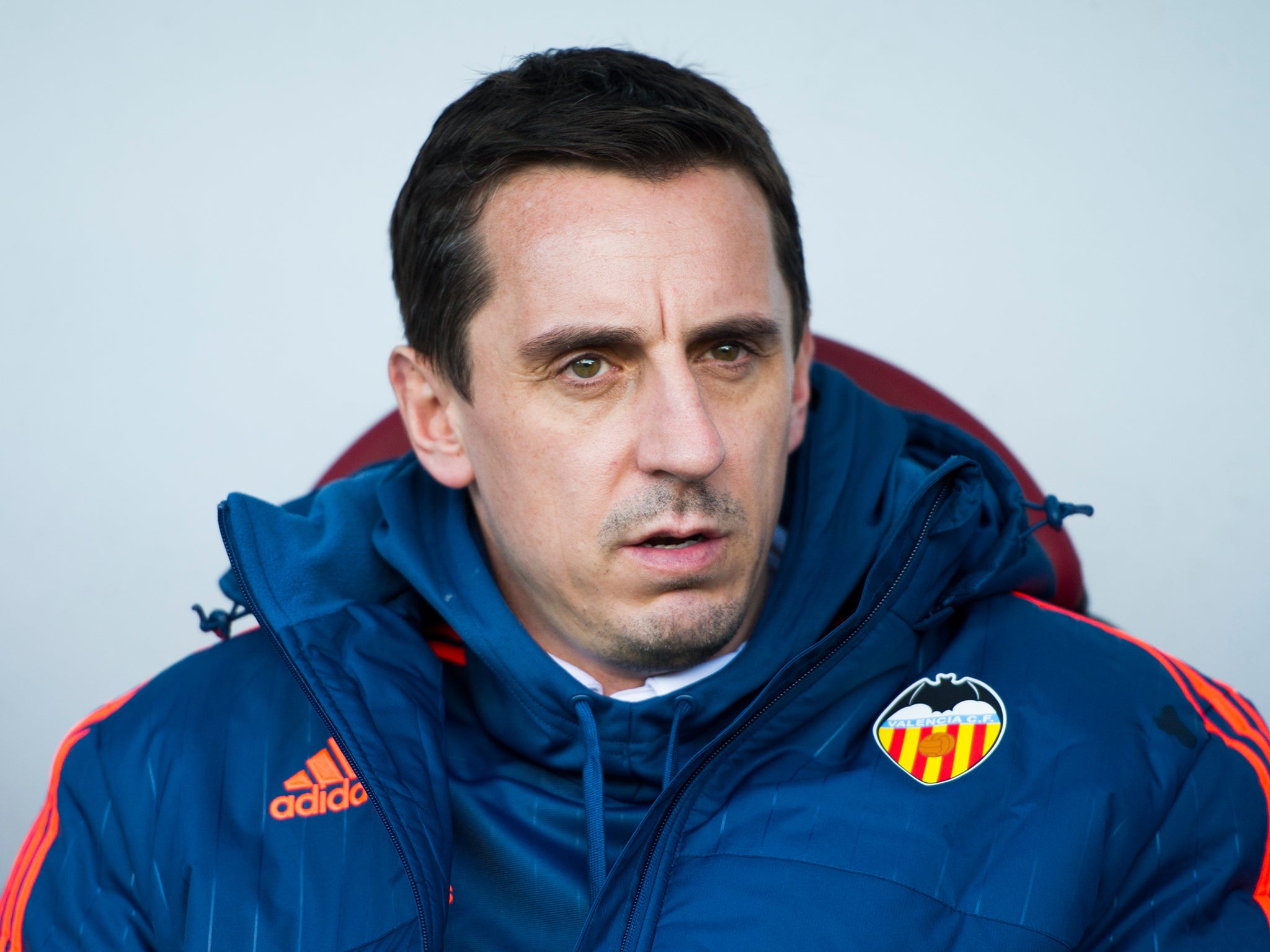 Valencia head coach Gary Neville