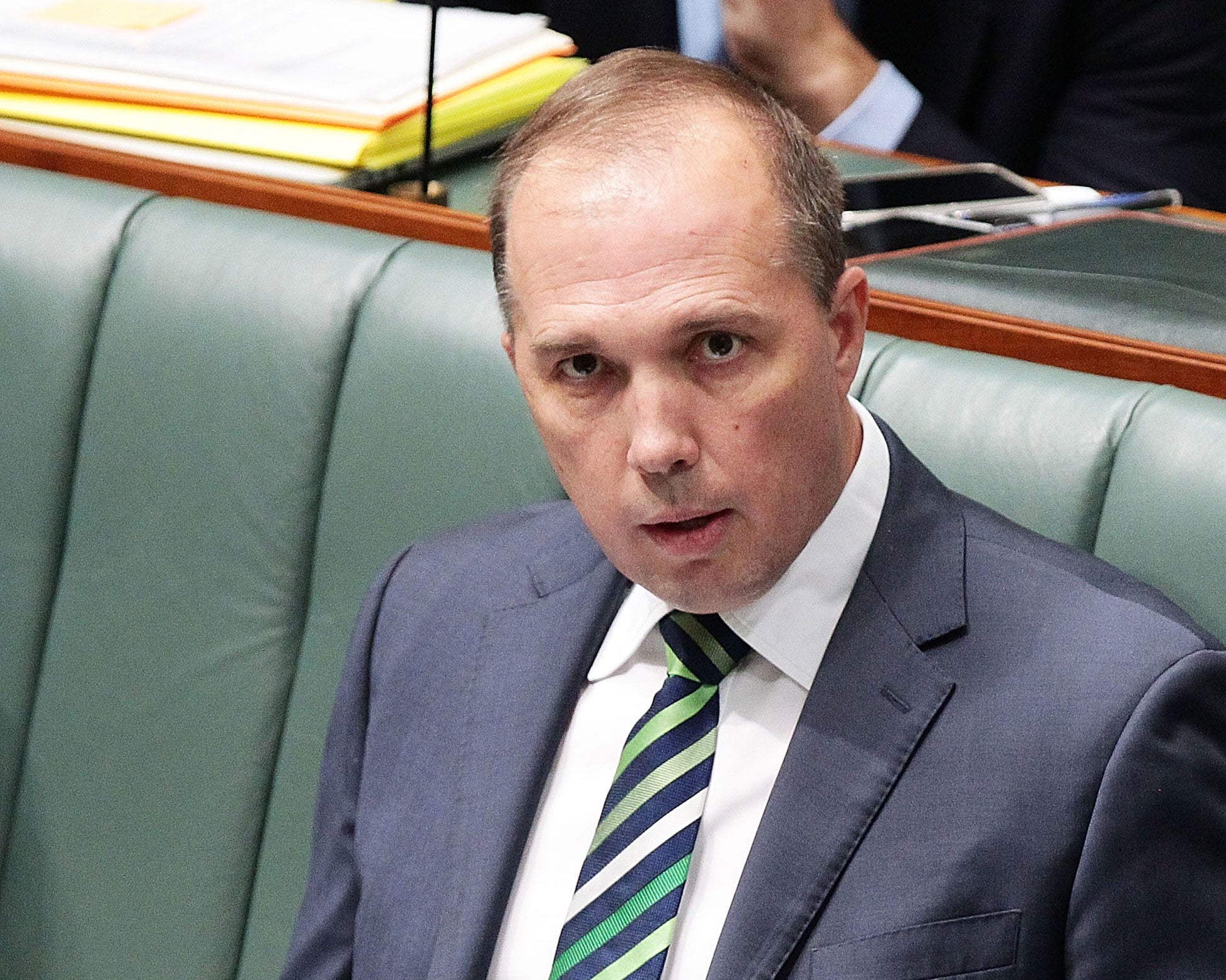 Australian Immigration minister, Peter Dutton, sent an offensive text to the wrong person