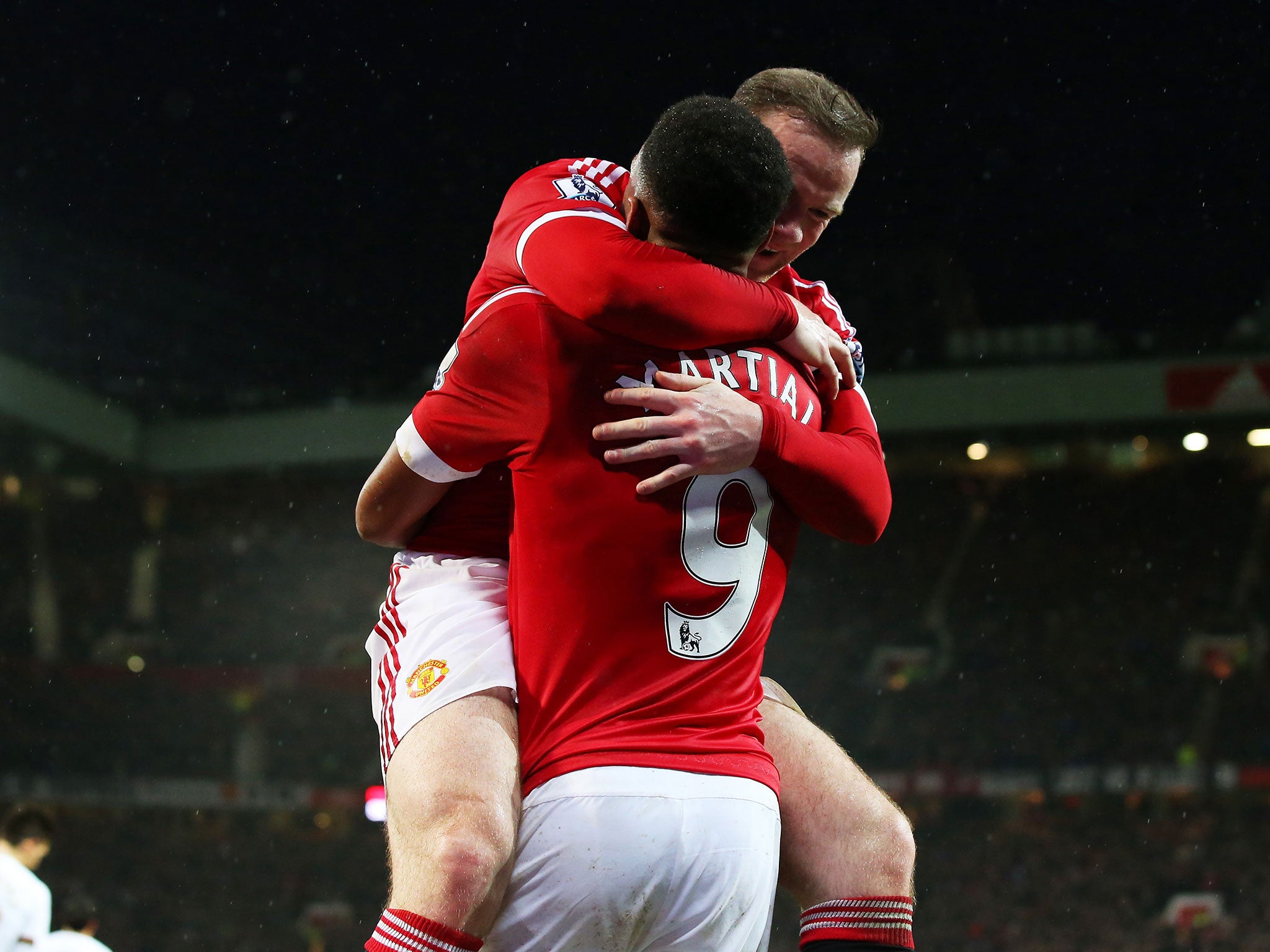 Wayne Rooney and Anthony Martial