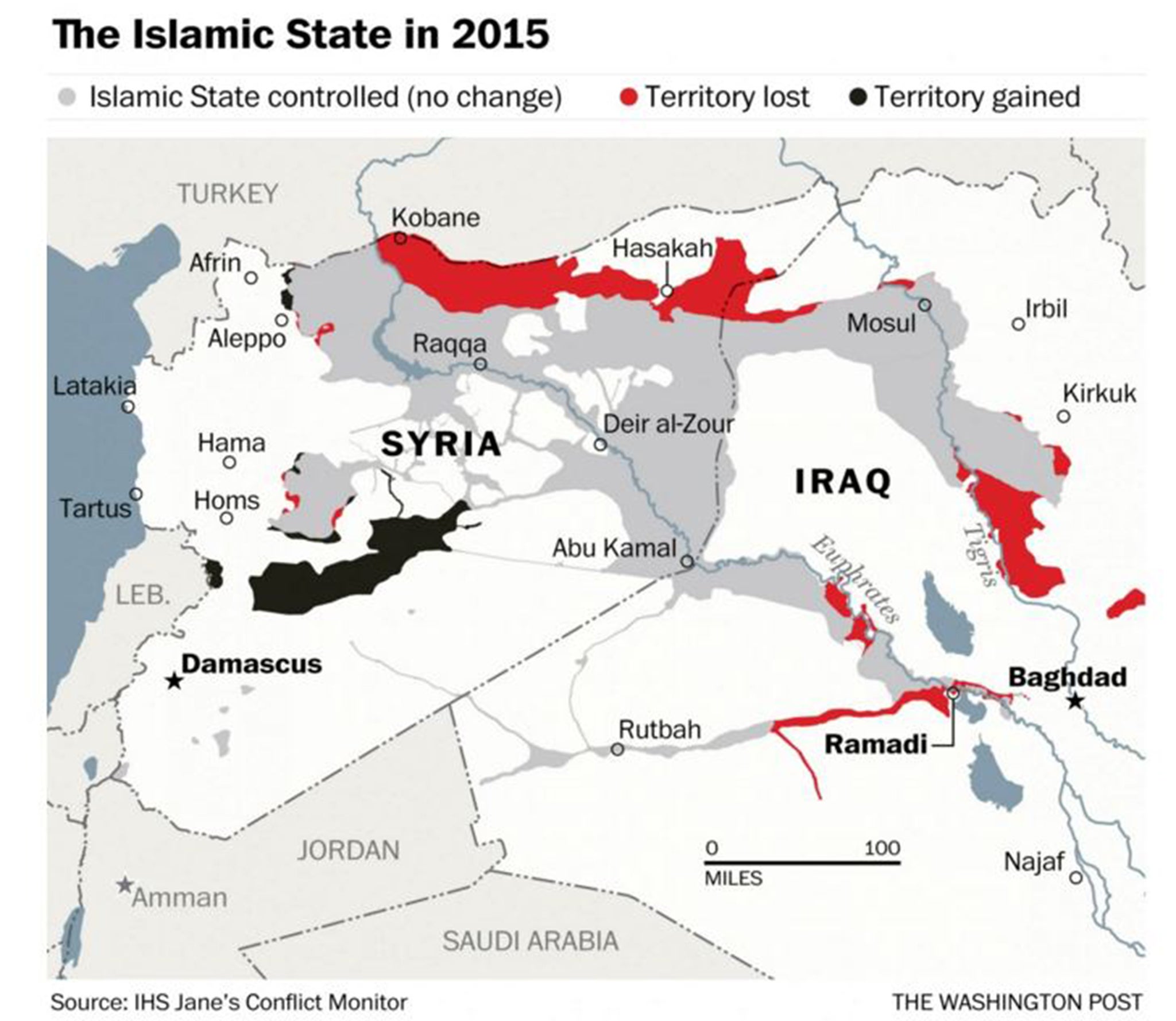 &#13;
Isis suffered repeated military setbacks in 2015&#13;