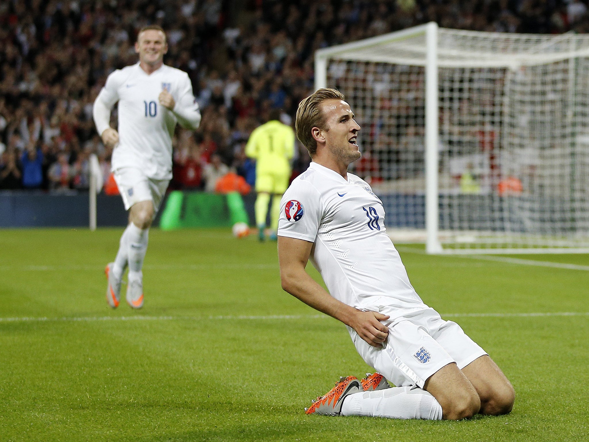 &#13;
Kane scores for England against Switzerland in September&#13;