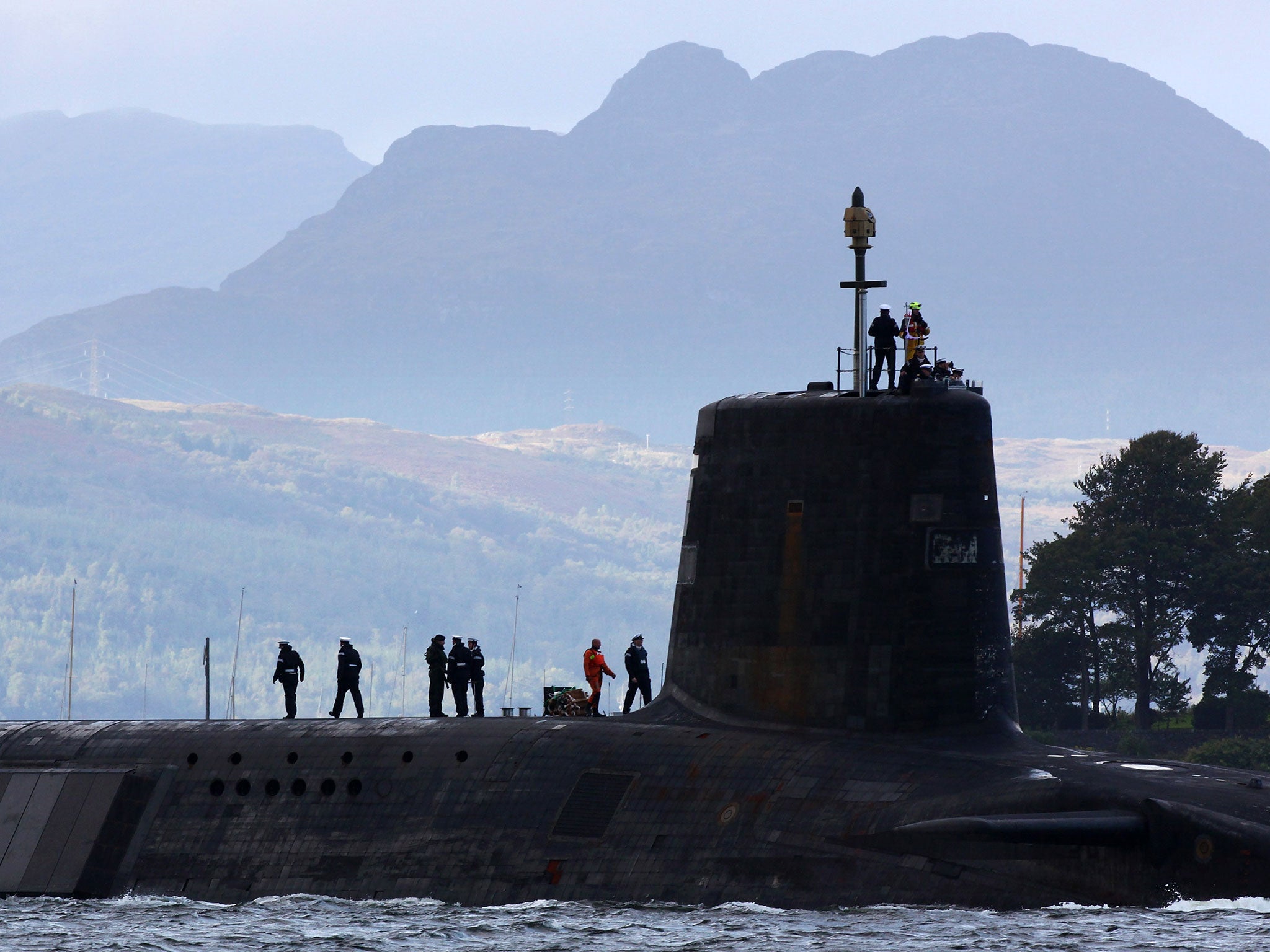 A trident submarine