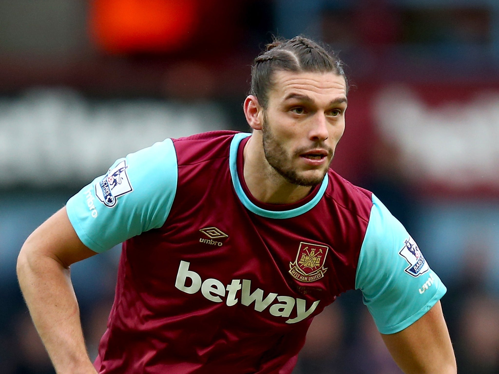 West Ham United striker Andy Carroll