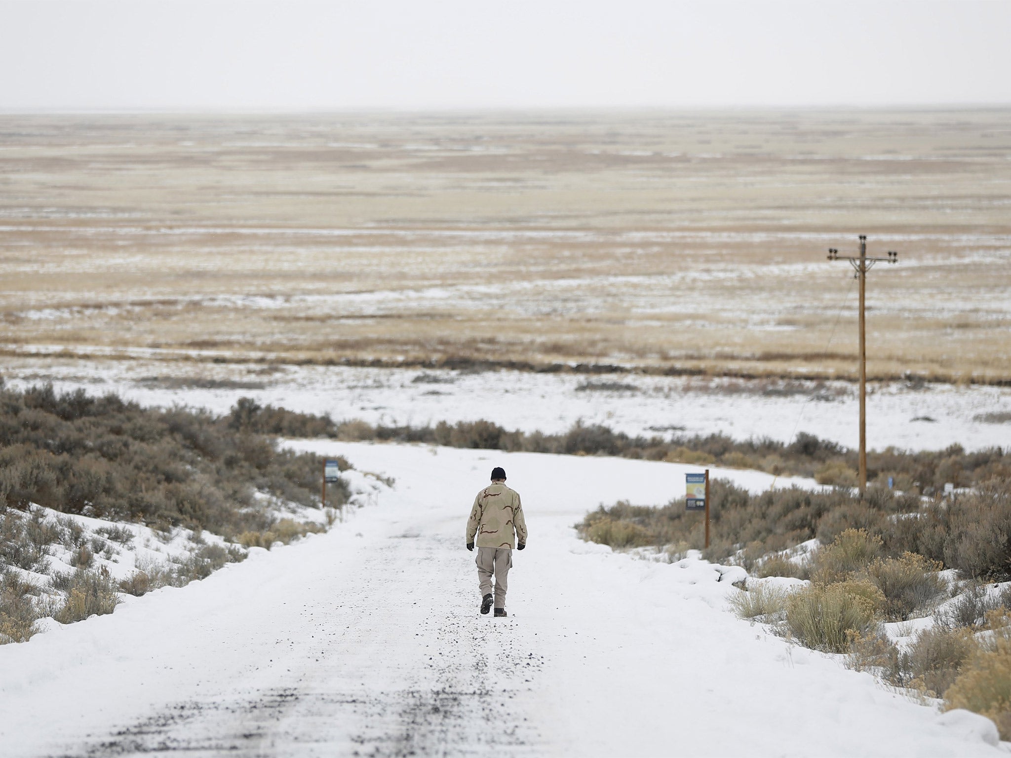 An occupier at the Malheur refuge