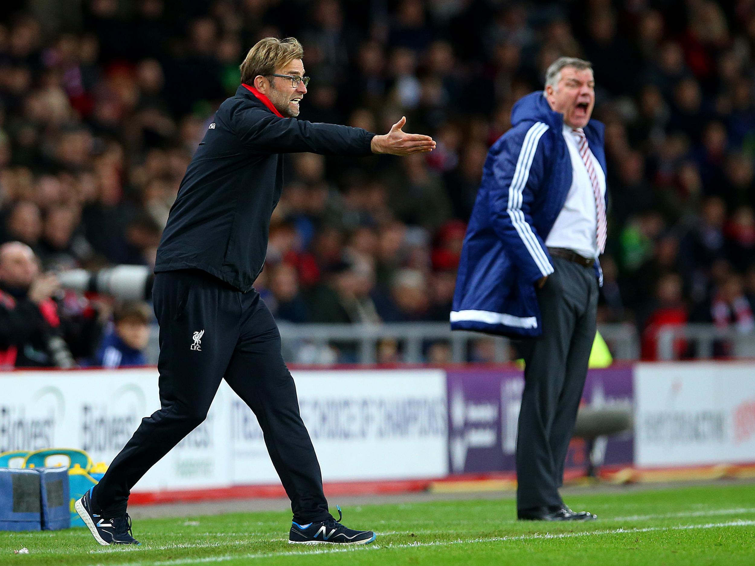 Sam Allardyce and Jurgen Klopp clashes on the sidelines