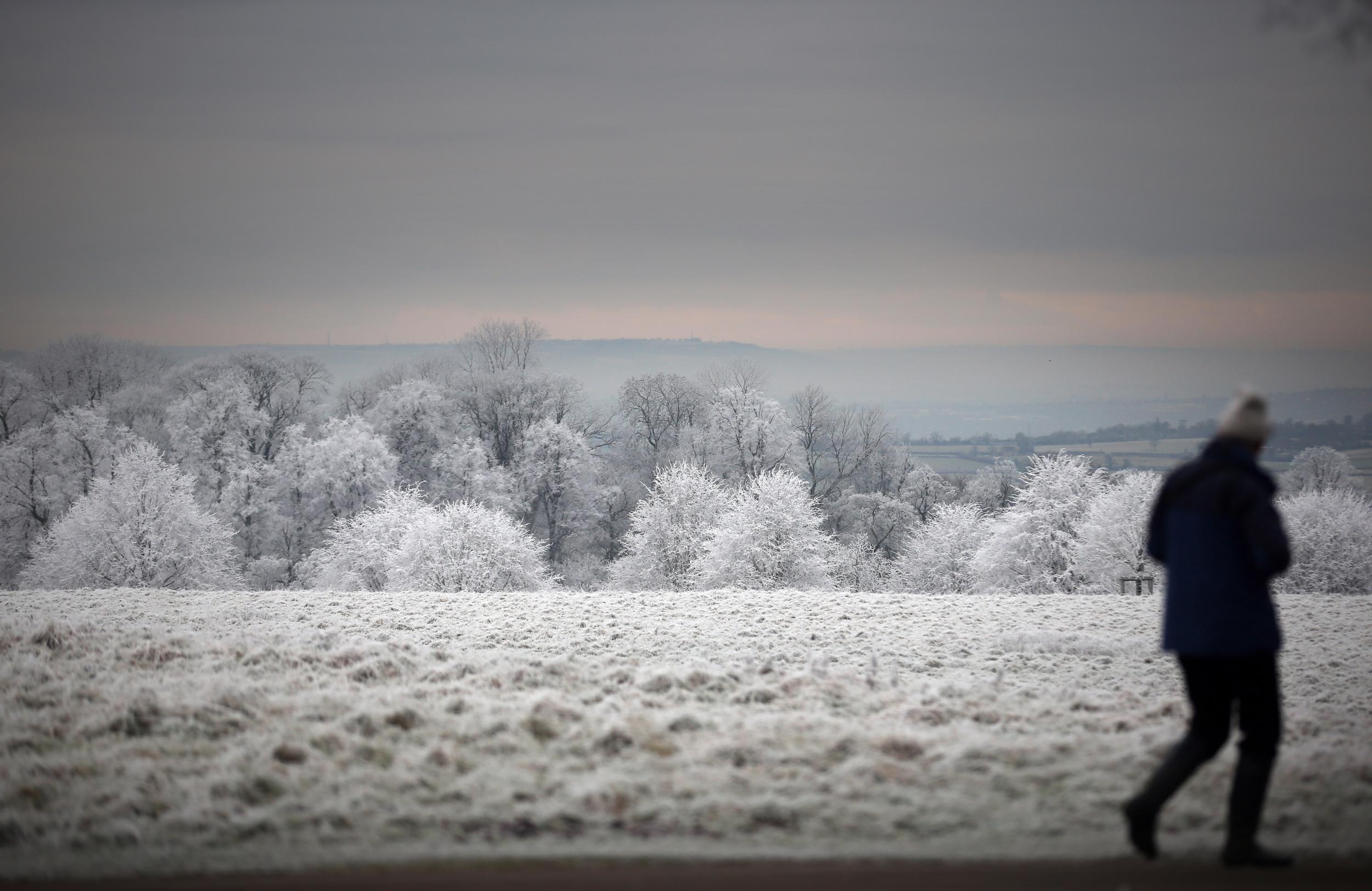 The Met Office said strong northerly winds will bring snow and widespread frosts to parts of Britain