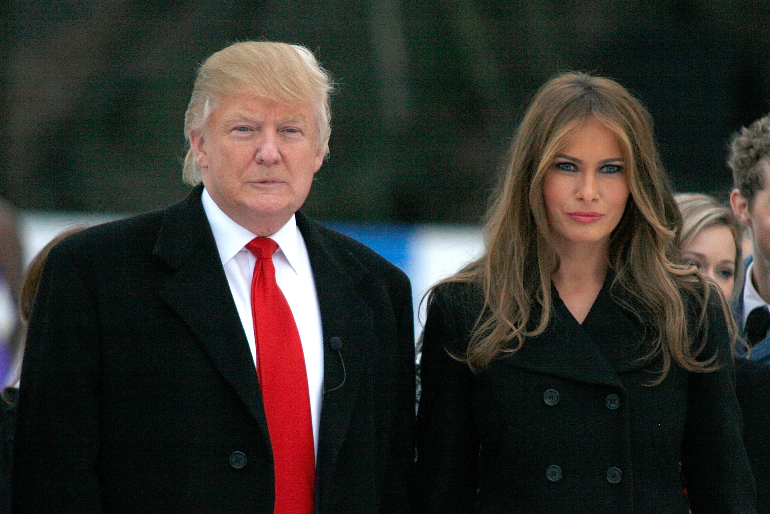 Melania Trump and Donald Trump