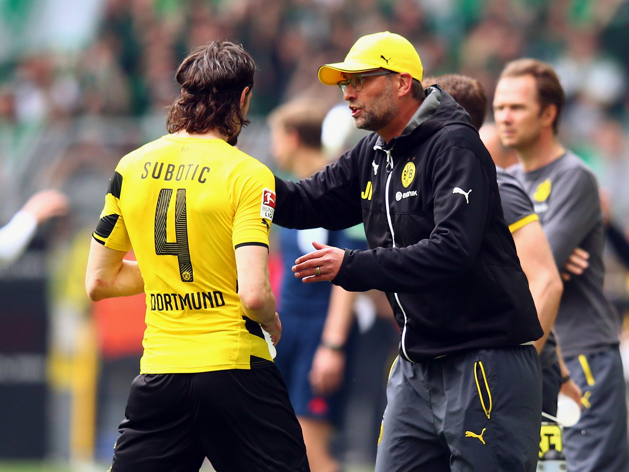 Jurgen Klopp and Neven Subotic during their time at Borussia Dortmund