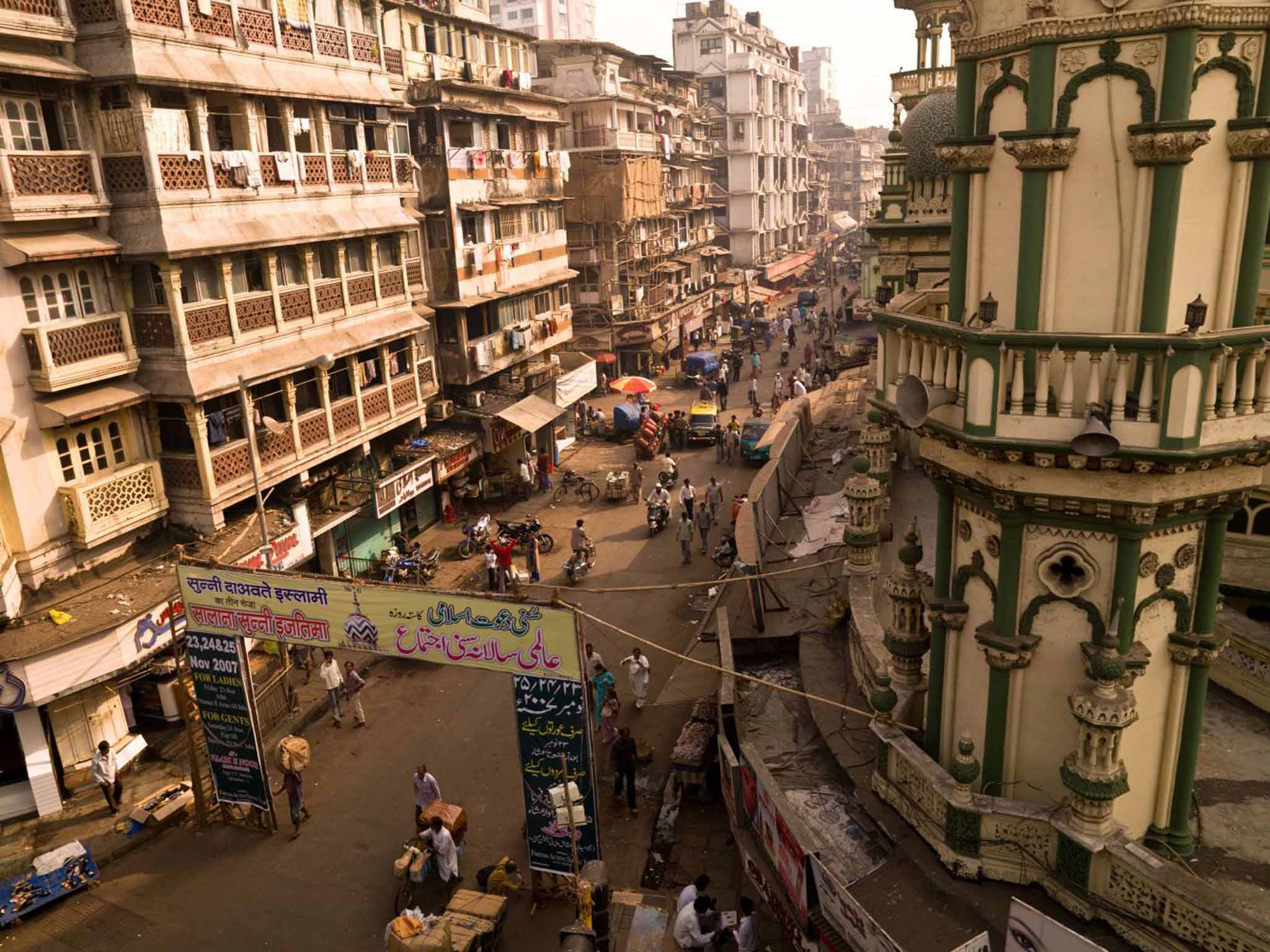 Cultural caché: Nick enjoys visiting lively Mumbai