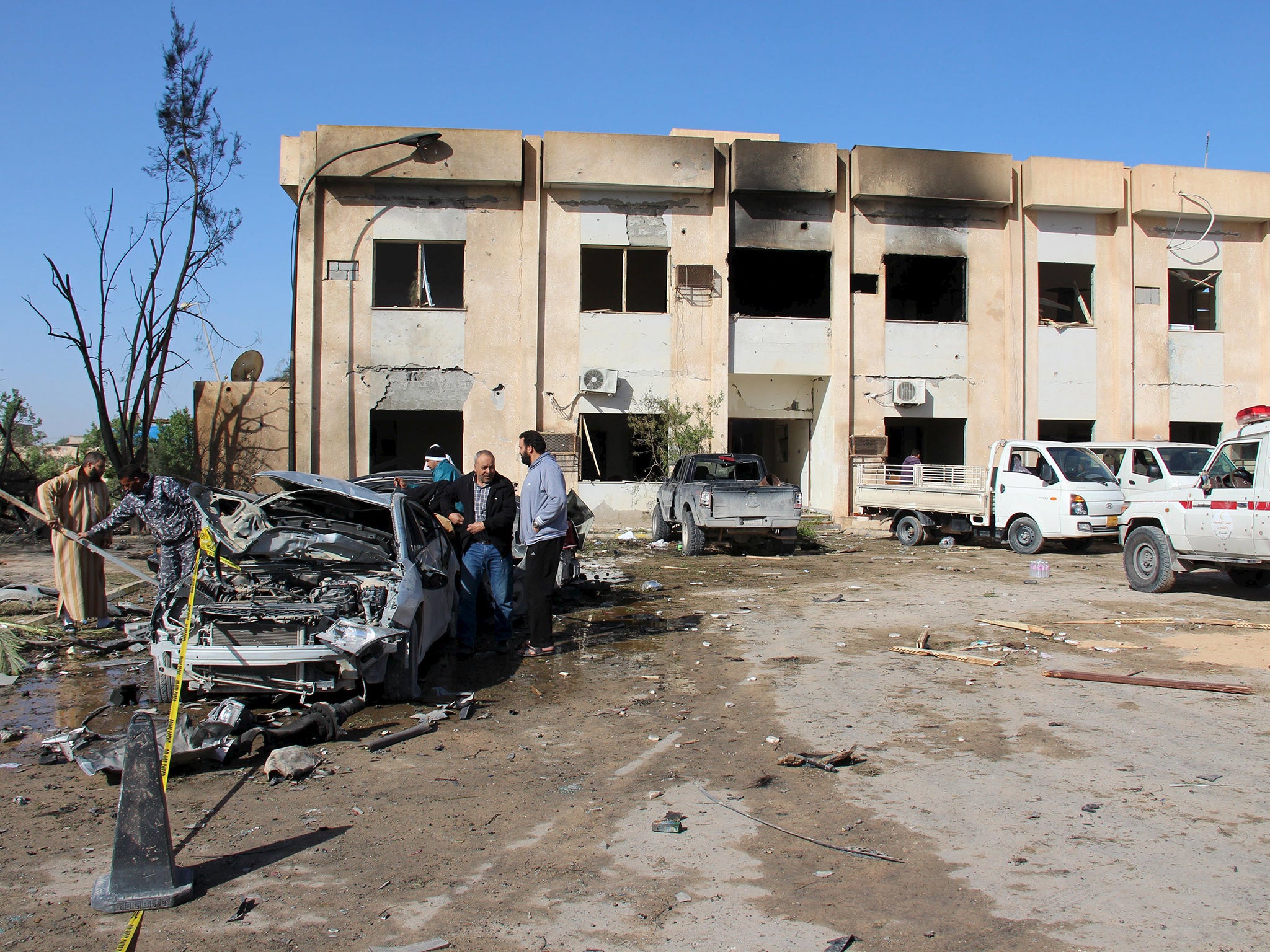 The attack took place in the town of Zliten, to the west of Misrata