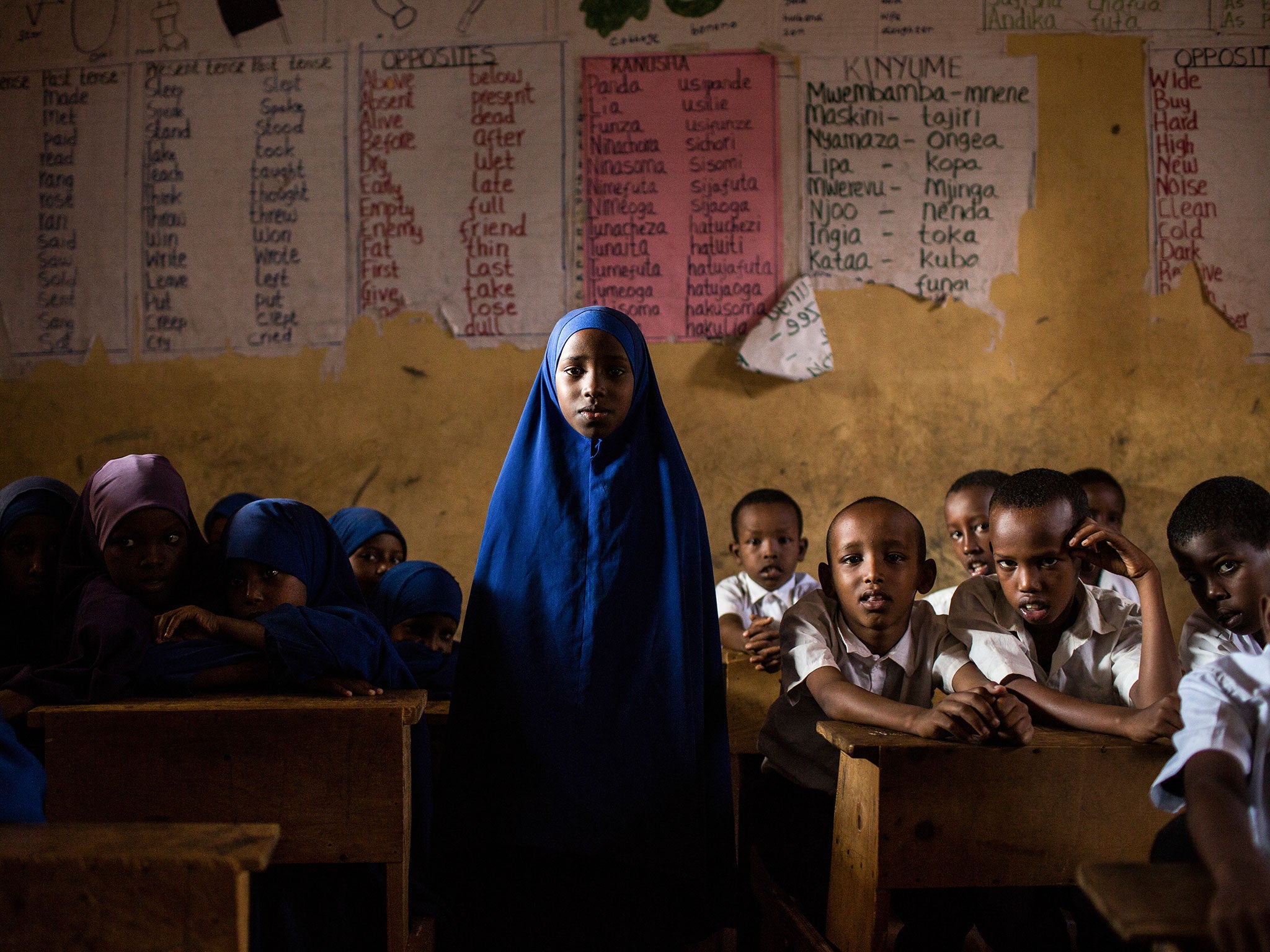 Bilal Abdi, nine, a student of Violet Muranga, one of the teachers killed in an ambush by al-Shabaab near the Somali border