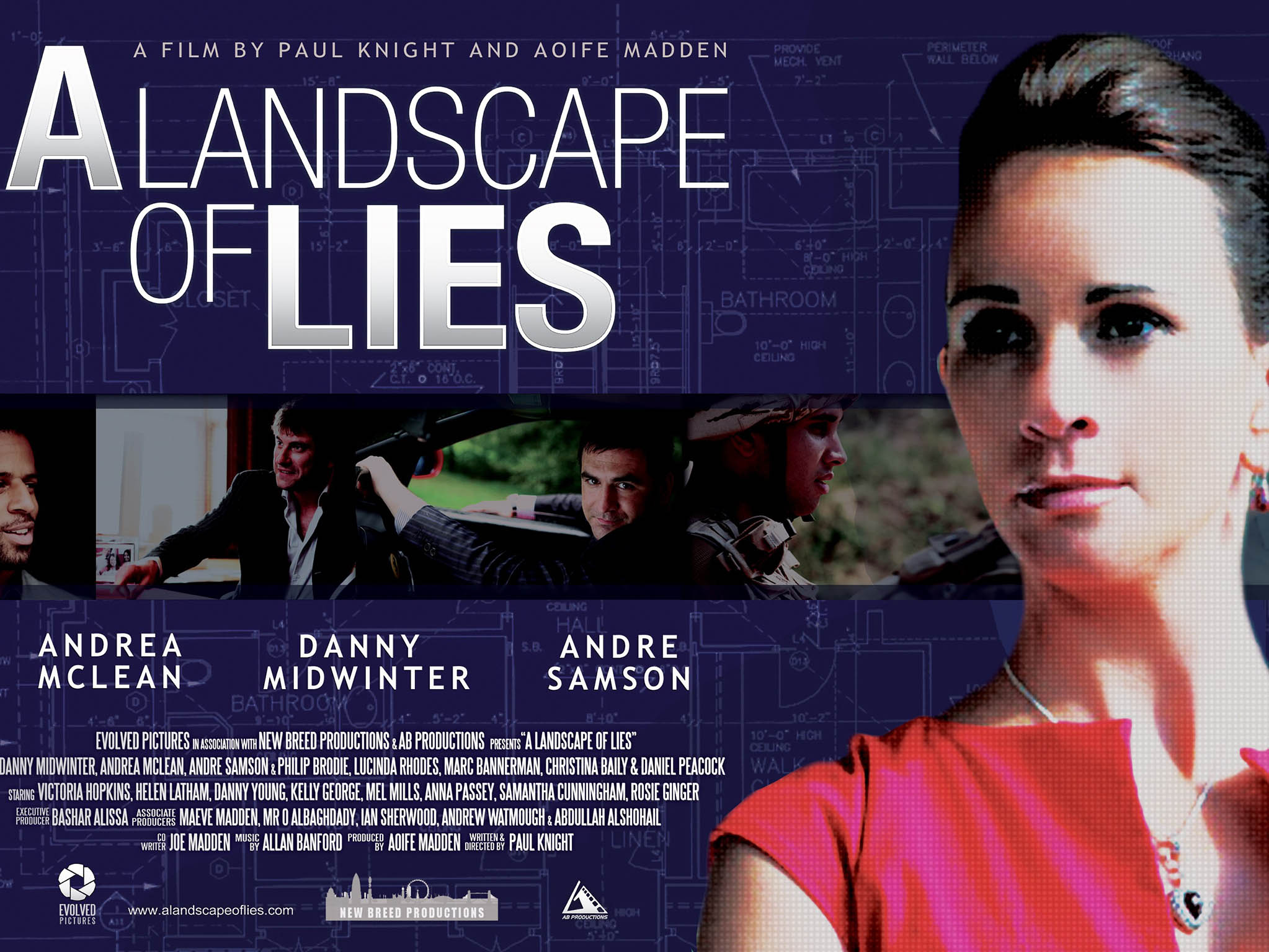 Mock up poster A Landscape of Lies