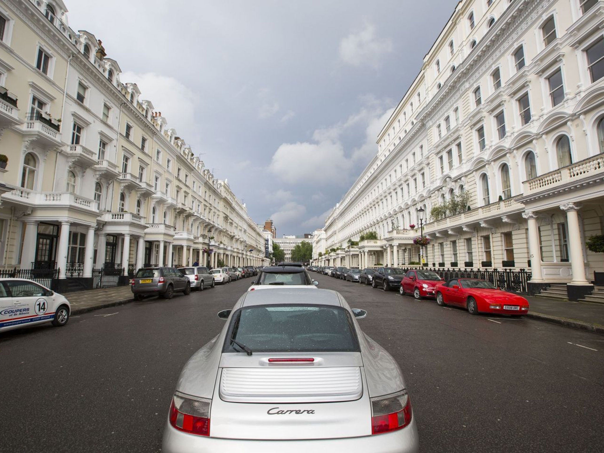 Quality street: Queen’s Gate in central London. The average house price in London soared through the £500,000 in October - and it has kept on going