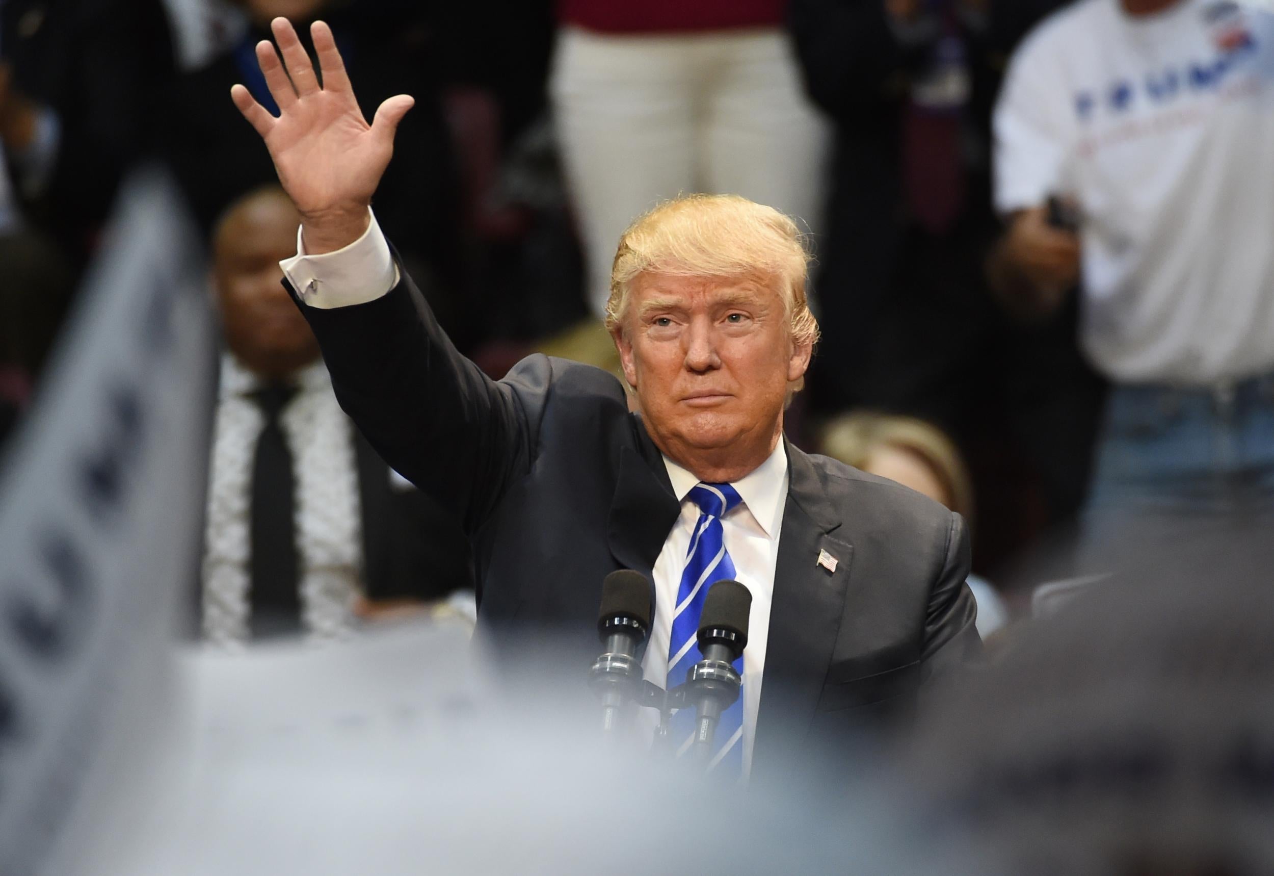 Donald Trump speaking in Rock Hill, South Carolina