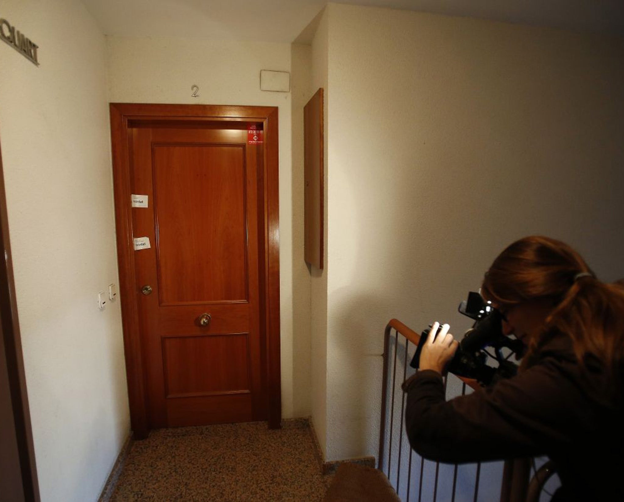 The apartment in Girona where Caleb Hopkins' body was discovered