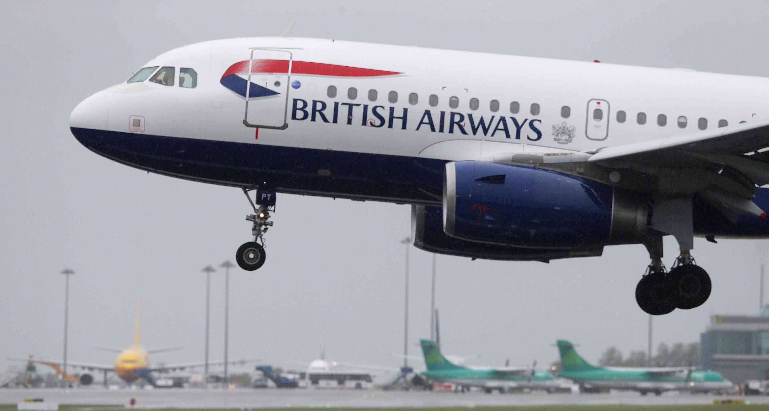 British Airways said the Airbus A320 was examined by engineers and cleared to take off for its next flight following the incident