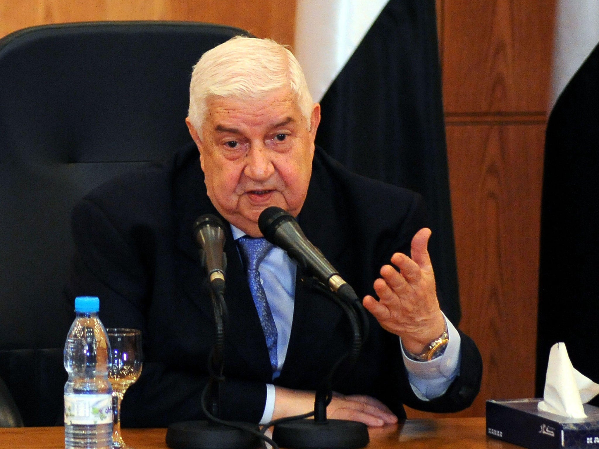 Syrian Foreign Minister Walid al-Moallem