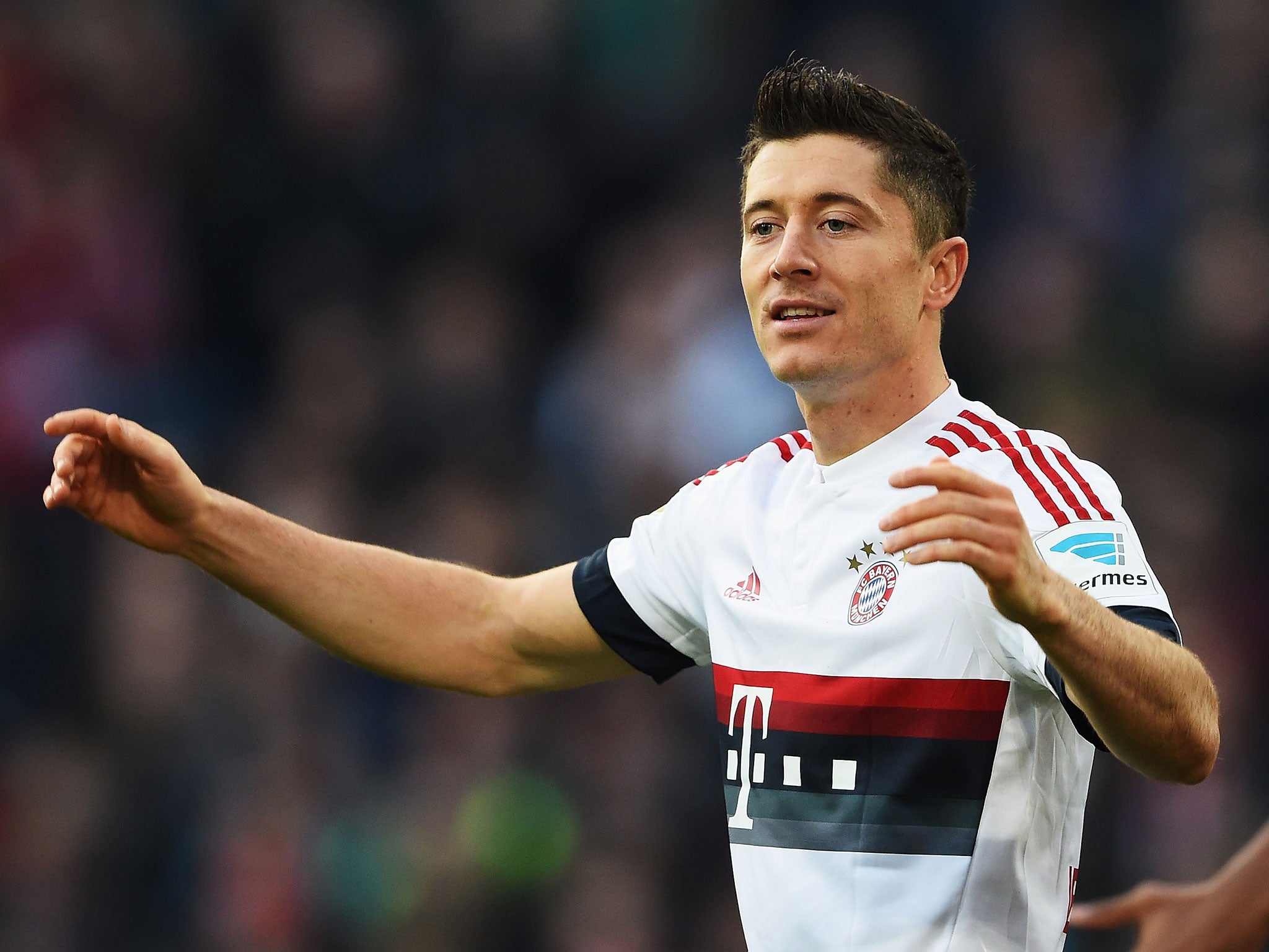 Bayern Munich striker Robert Lewandowski