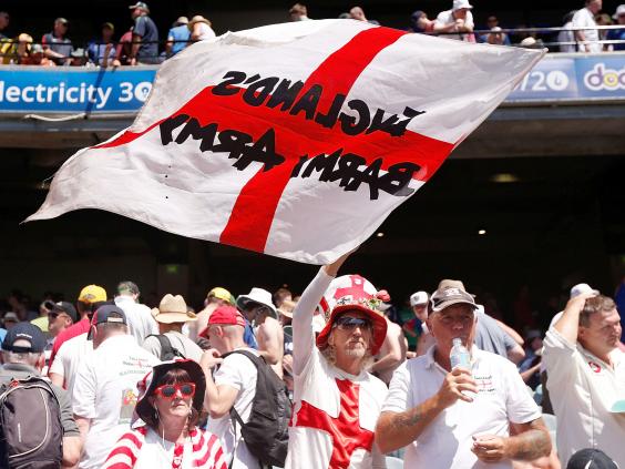 Flying the flag: England's Barmy Army (Getty Images)