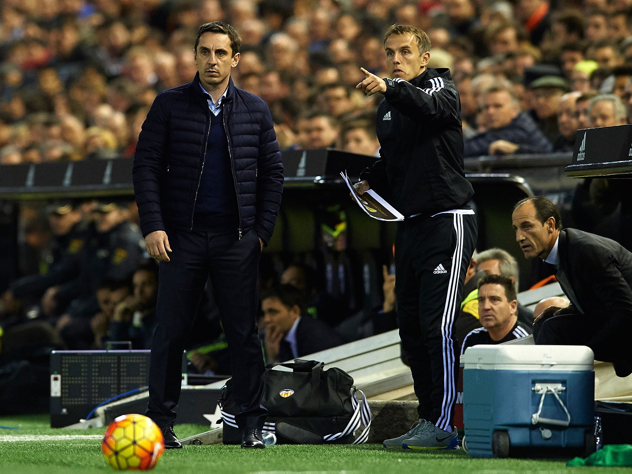 Gary Neville and his brother Phil