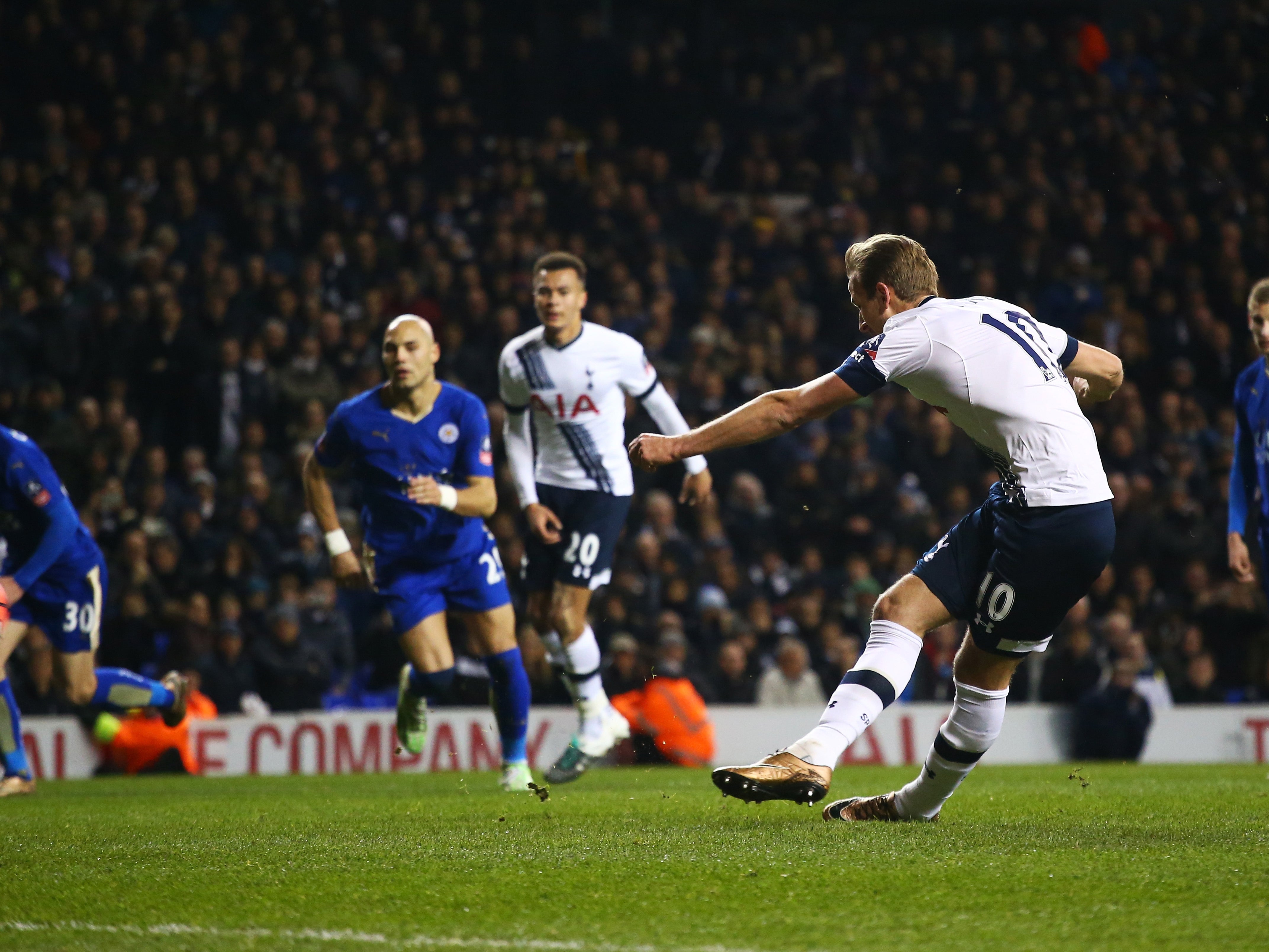 &#13;
Kane converts from the penalty spot&#13;