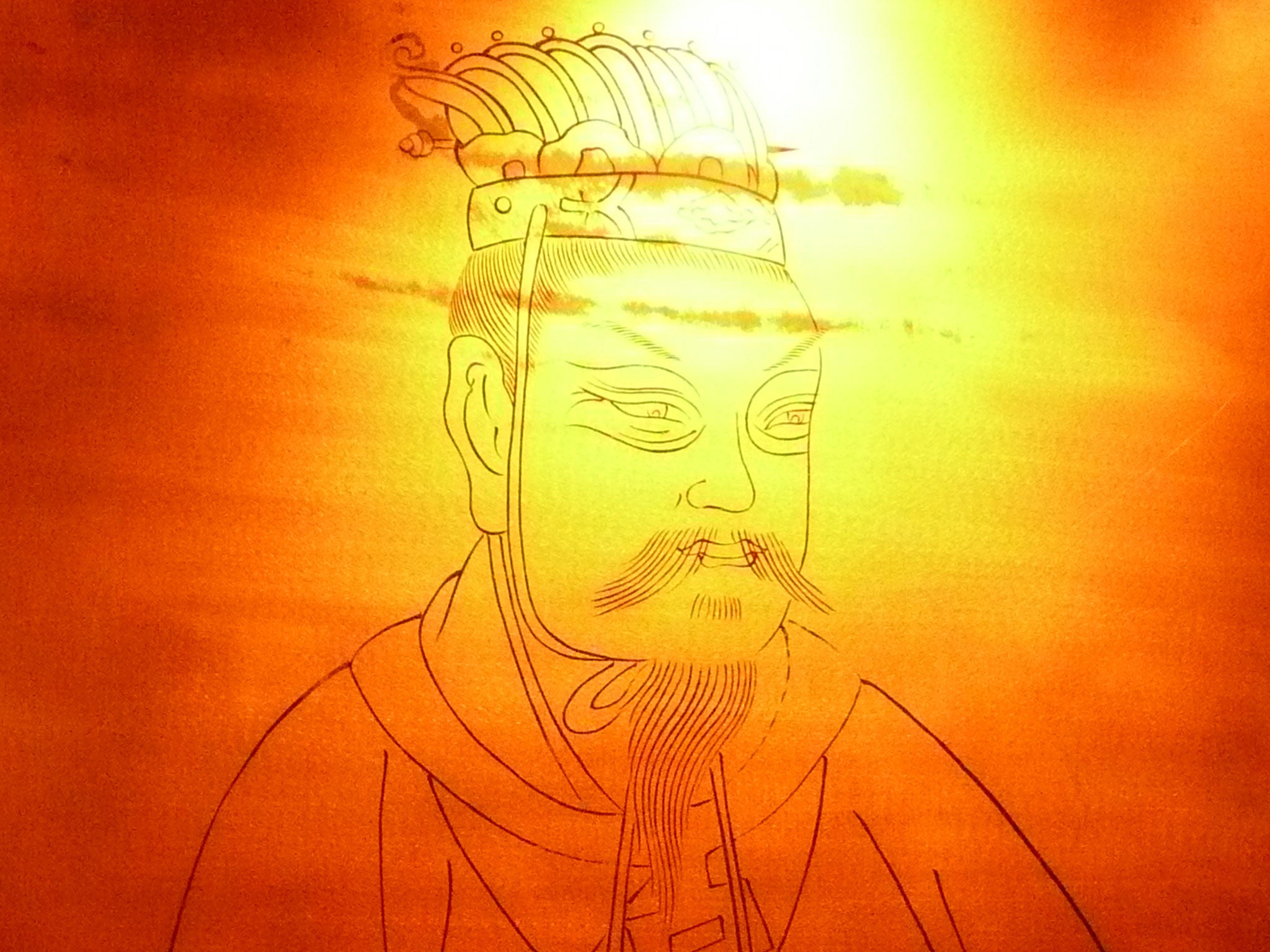 The tea drinking emperor, Jing Di