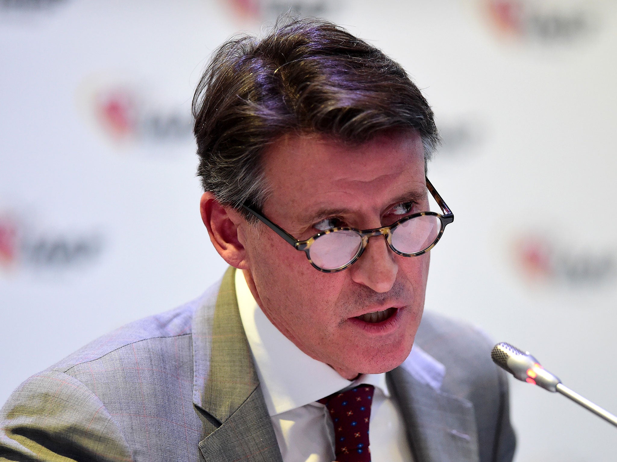 IAAF president Sebastian Coe