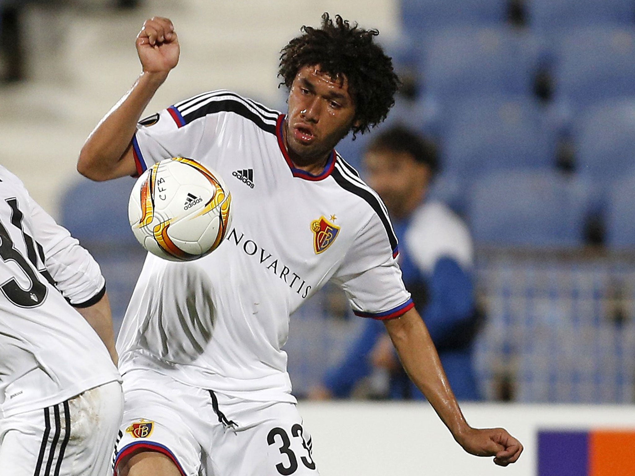 Mohamed Elneny in action for Basel