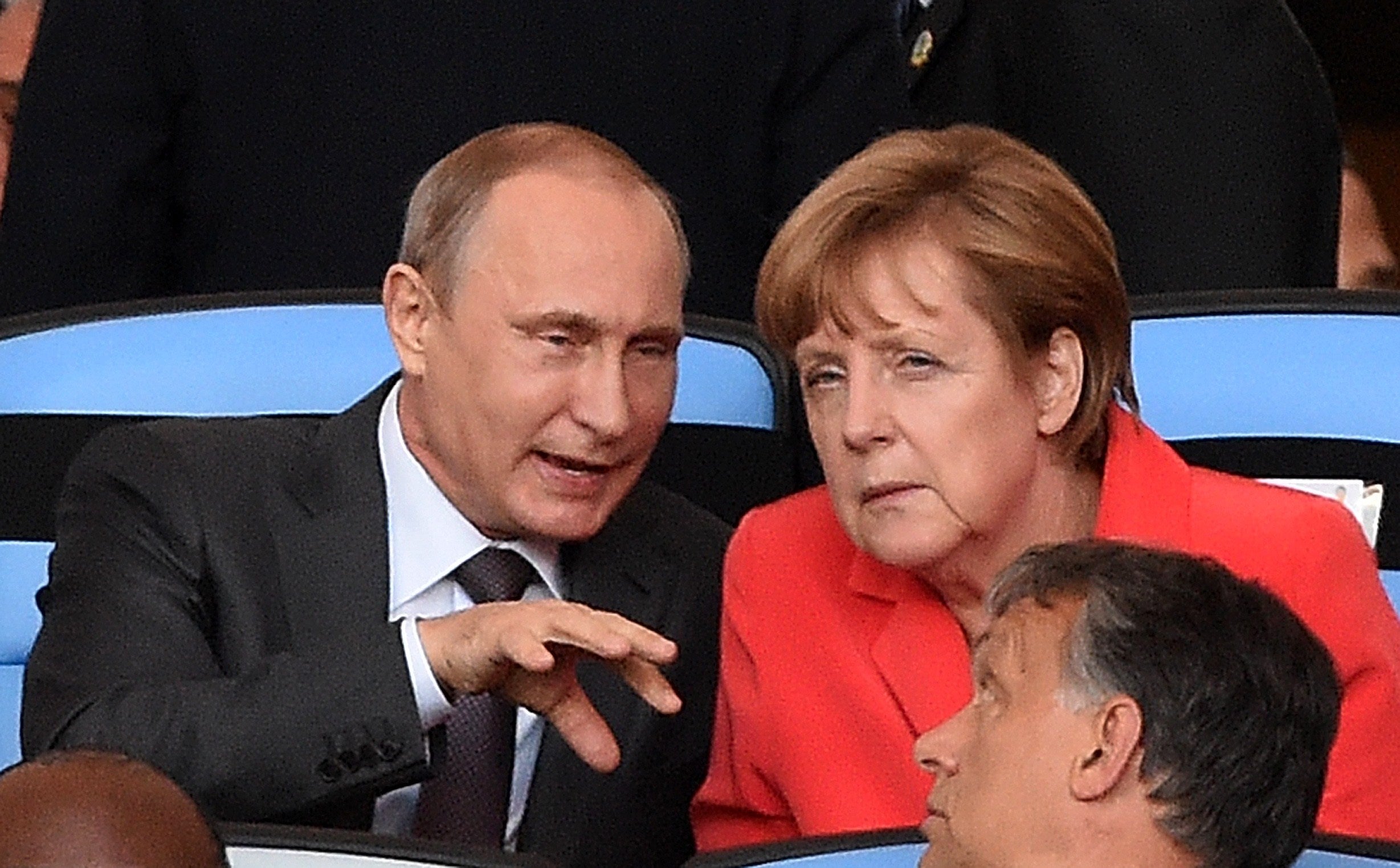 Putin describes his current relationship with Merkel as “businesslike”, adding: “I trust her. She's a very open person."