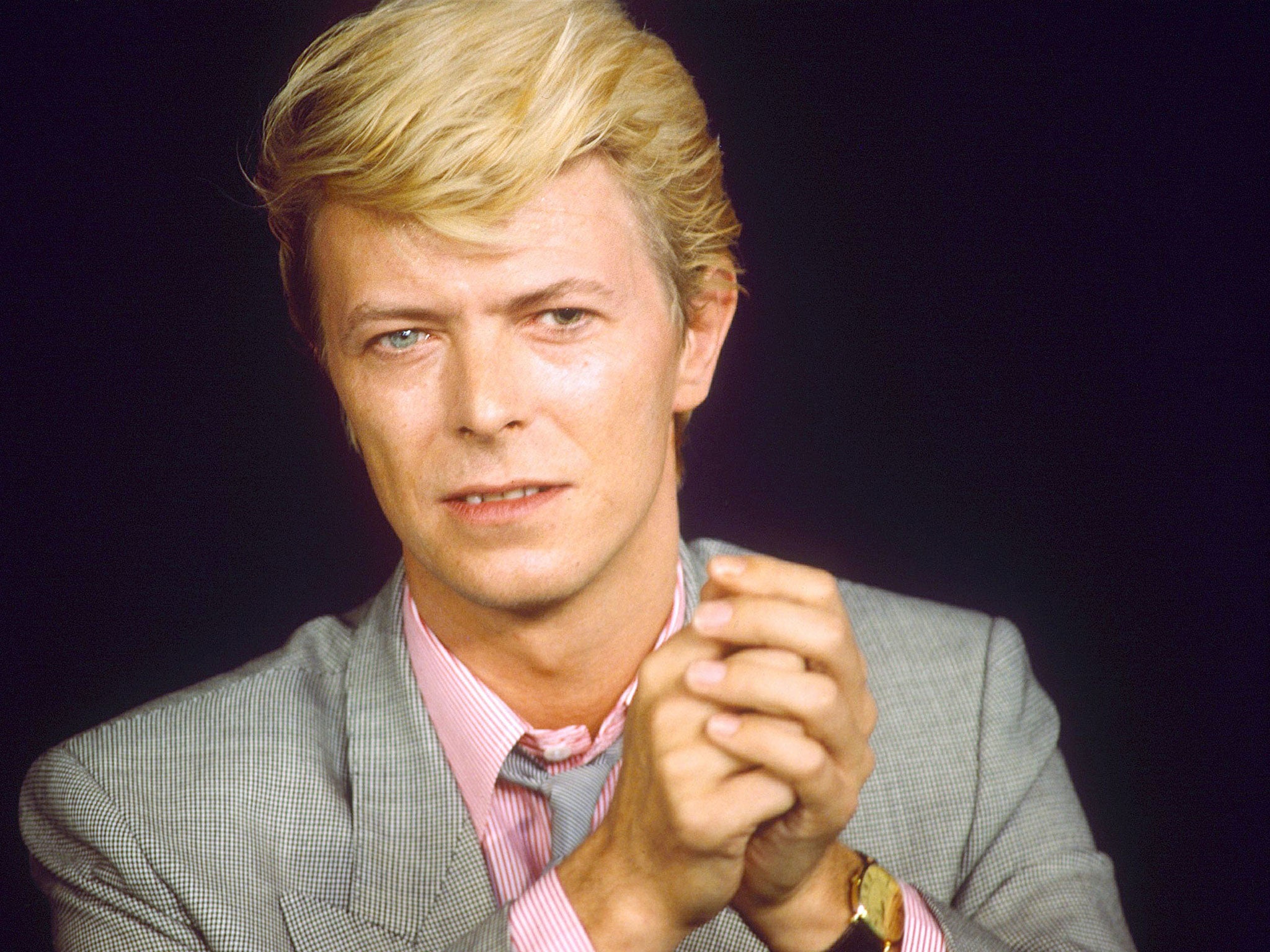 David Bowie pictured at the Cannes Film Festival in 1983