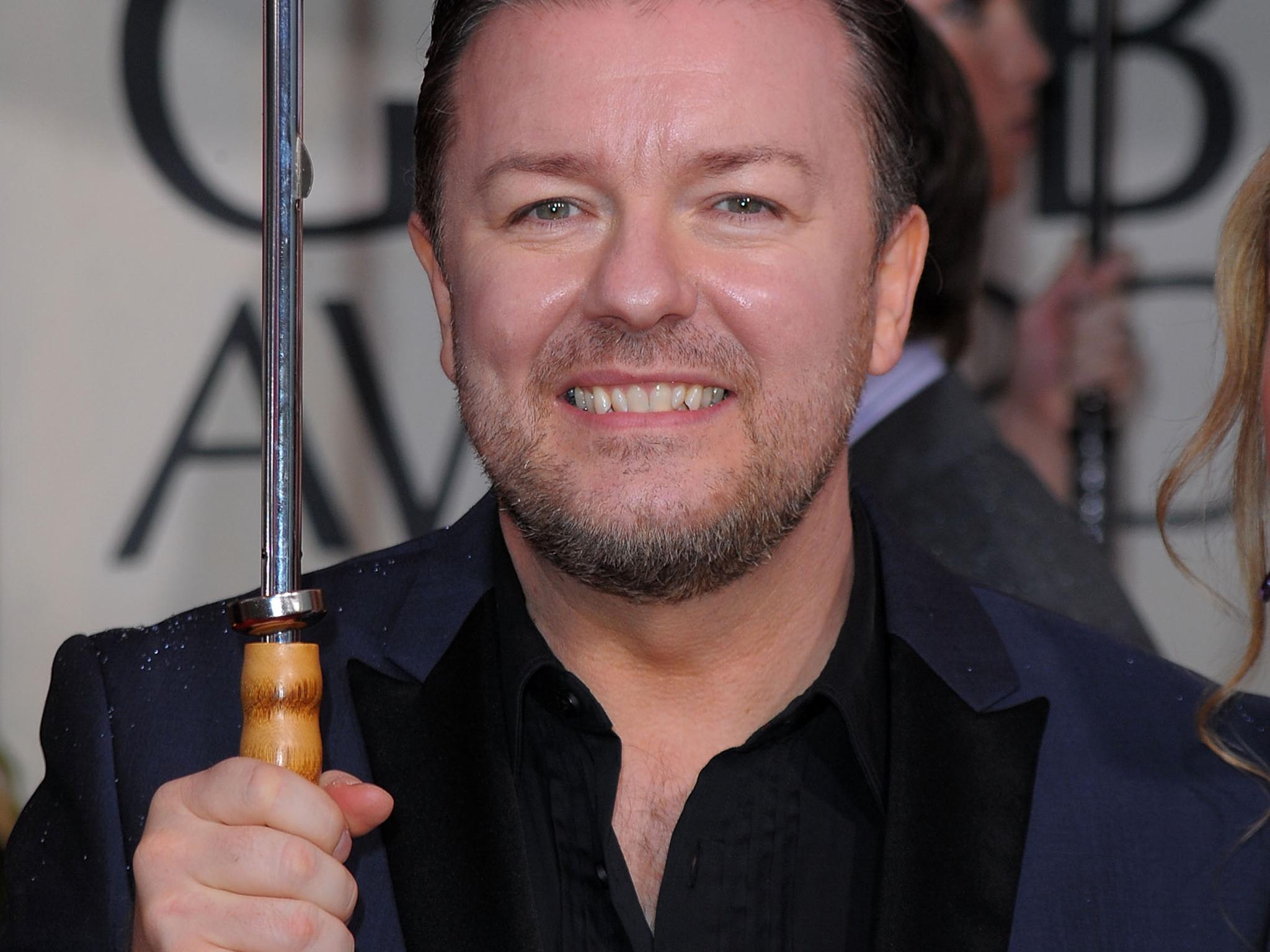 Ricky Gervais calls those who were offended 'whiney c****'