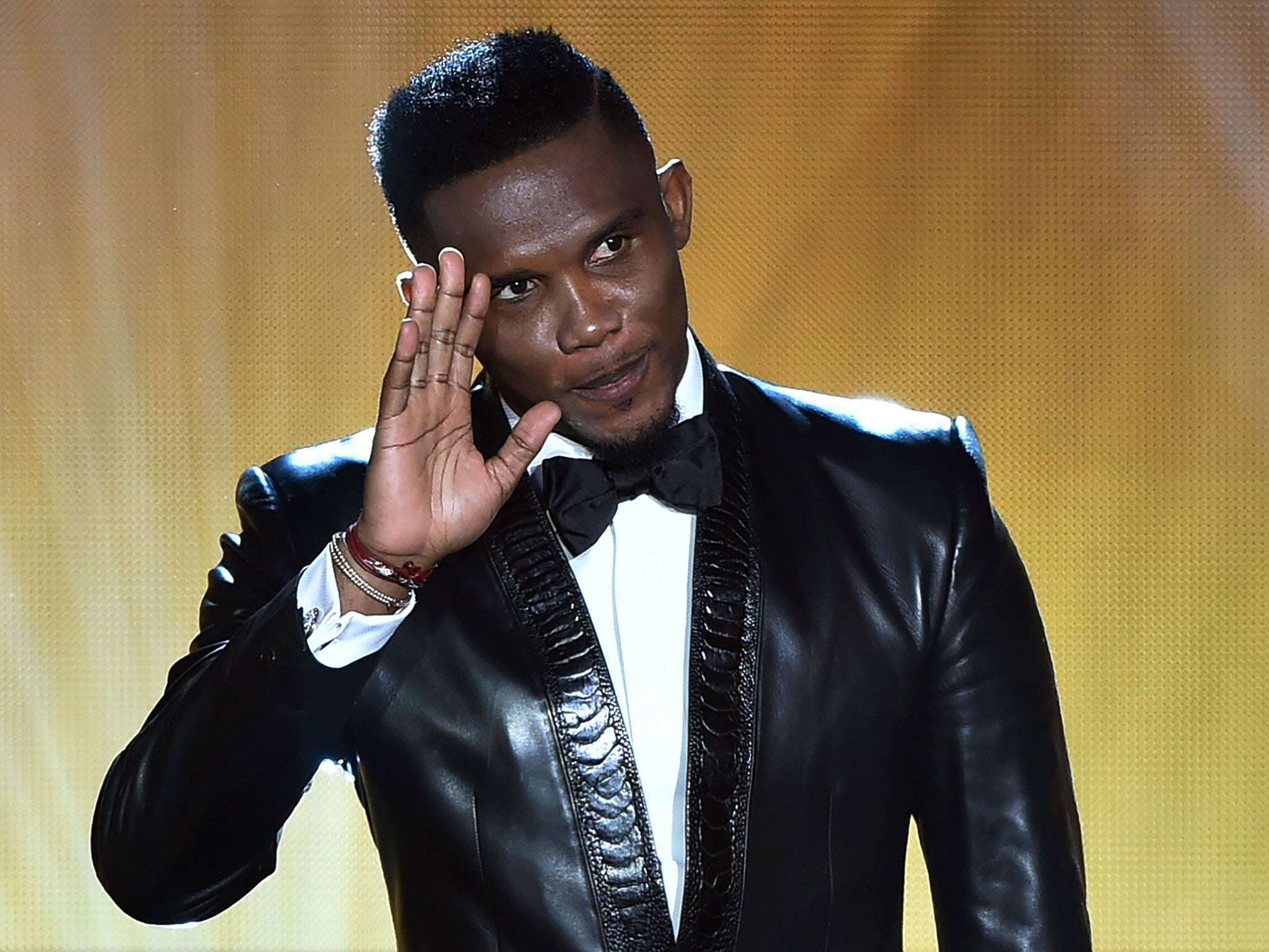 Samuel Eto'o at the Fifa Ballon d'Or awards