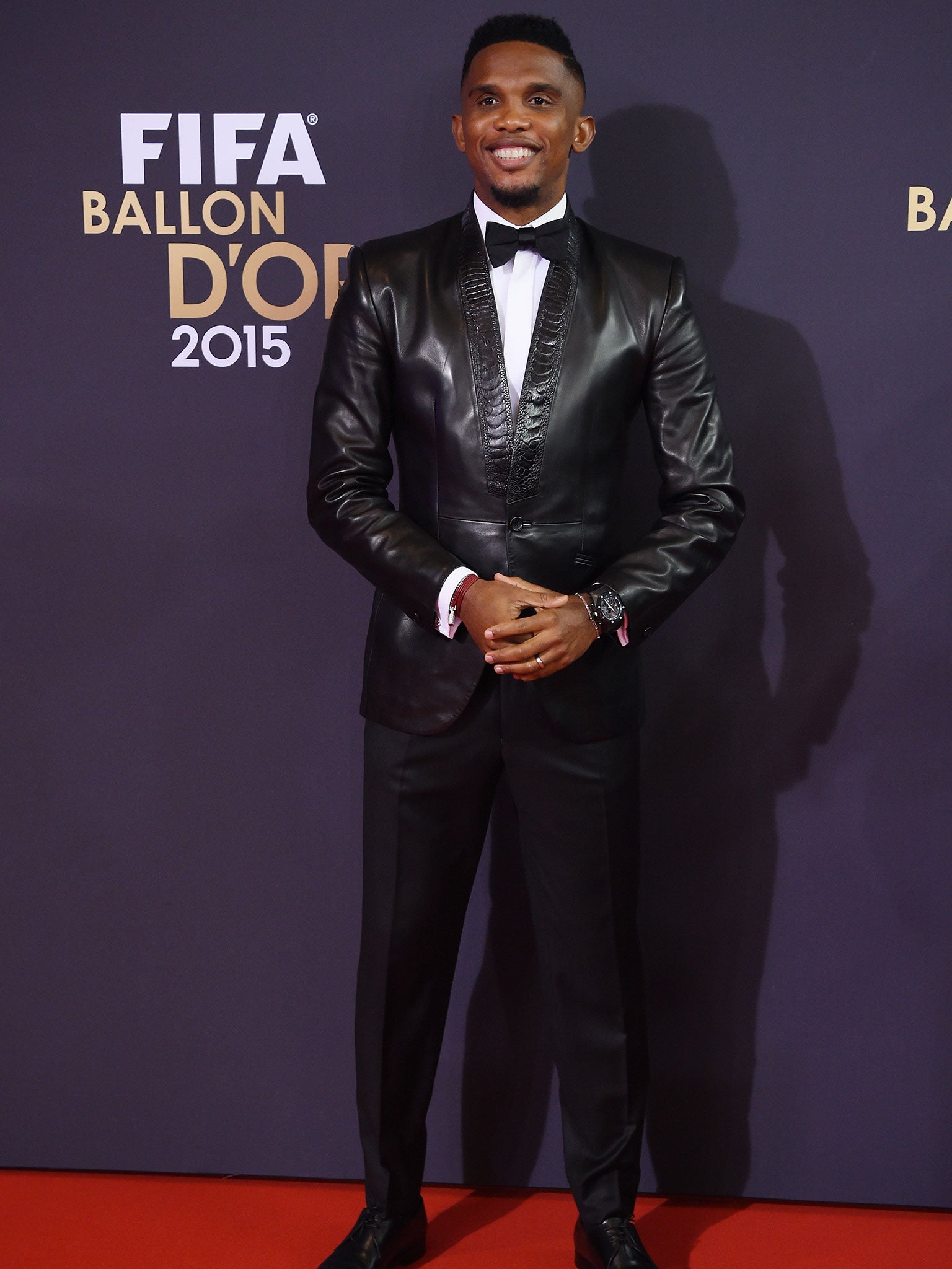 Samuel Eto'o at the Fifa Ballon d'Or awards