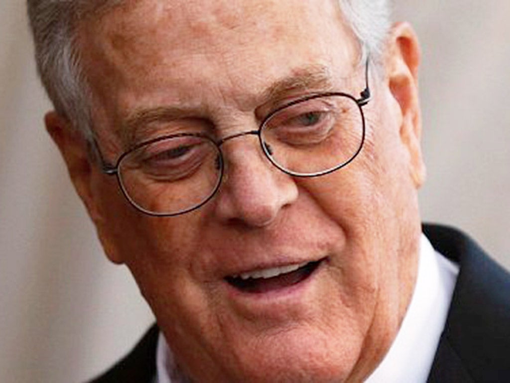 The book's author was not granted interviews with Charles or David Koch, pictured