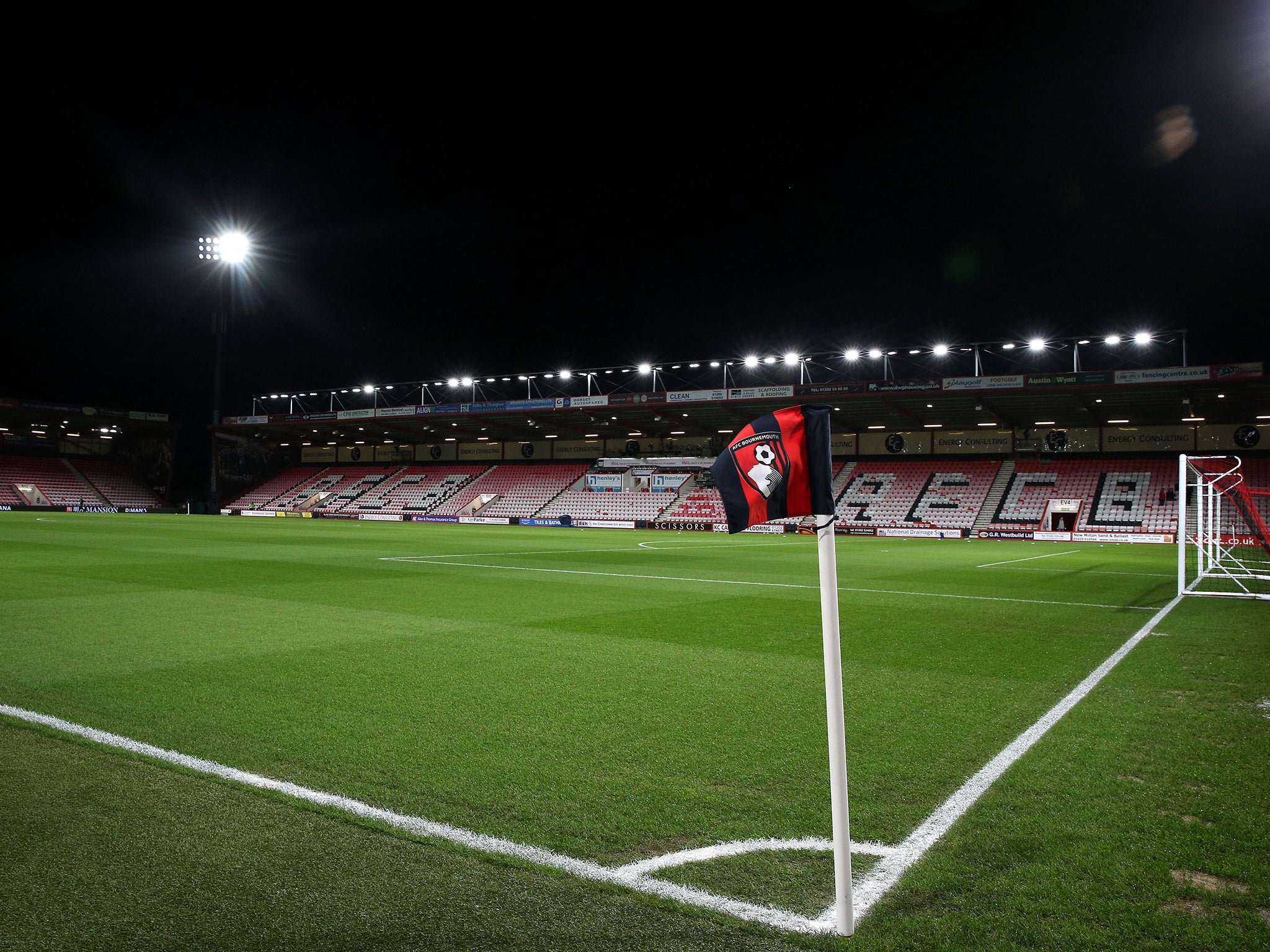 A view of Bournemouth's Vitality Stadium