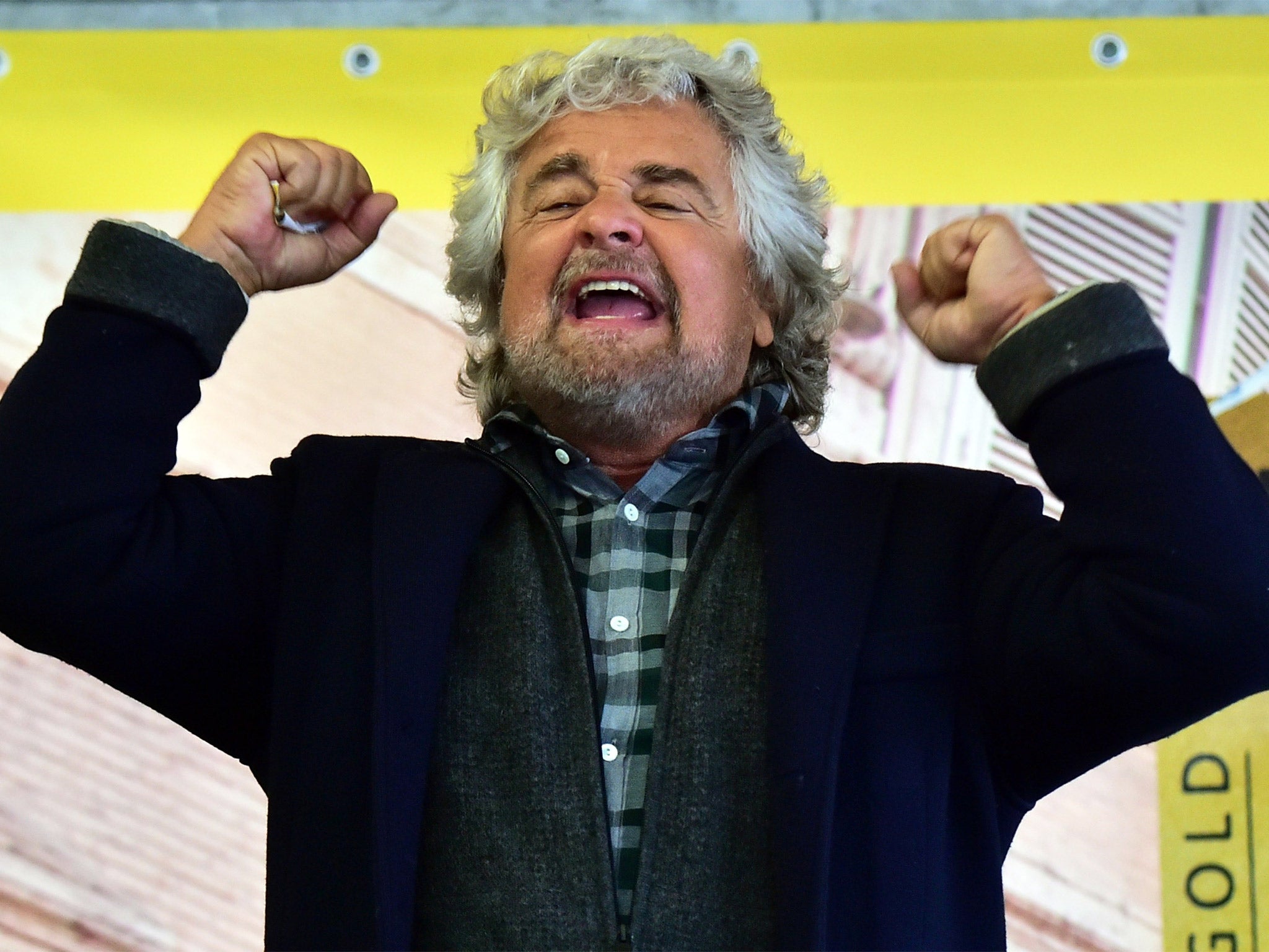 Jest intentions: Italy’s Beppe Grillo (AFP/Getty Images)