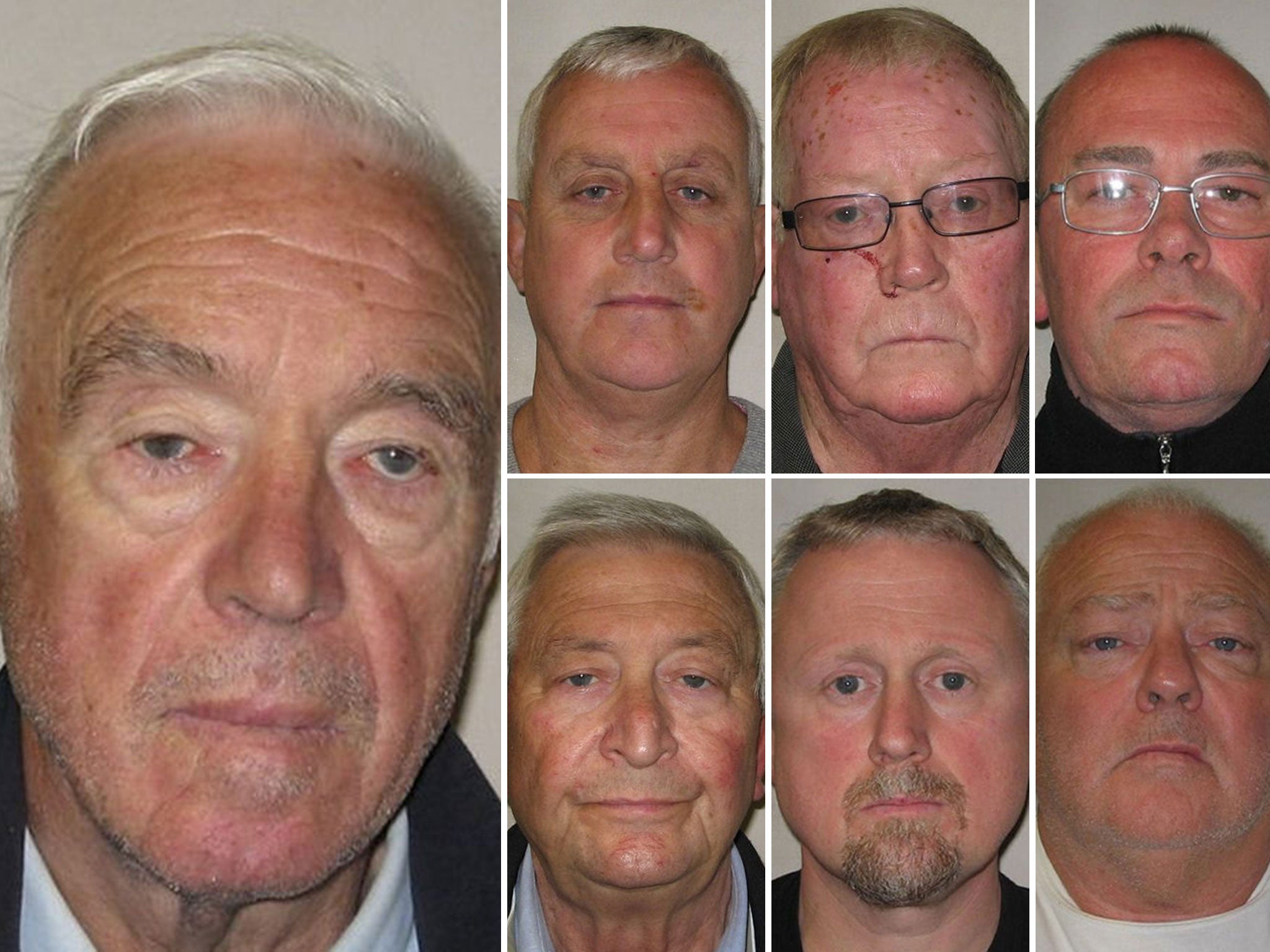 &#13;
Clockwise from top left: Brian Reader, Daniel Jones, John Collins, Carl Wood, William Lincoln, Hugh Doyle and Terry Perkins&#13;