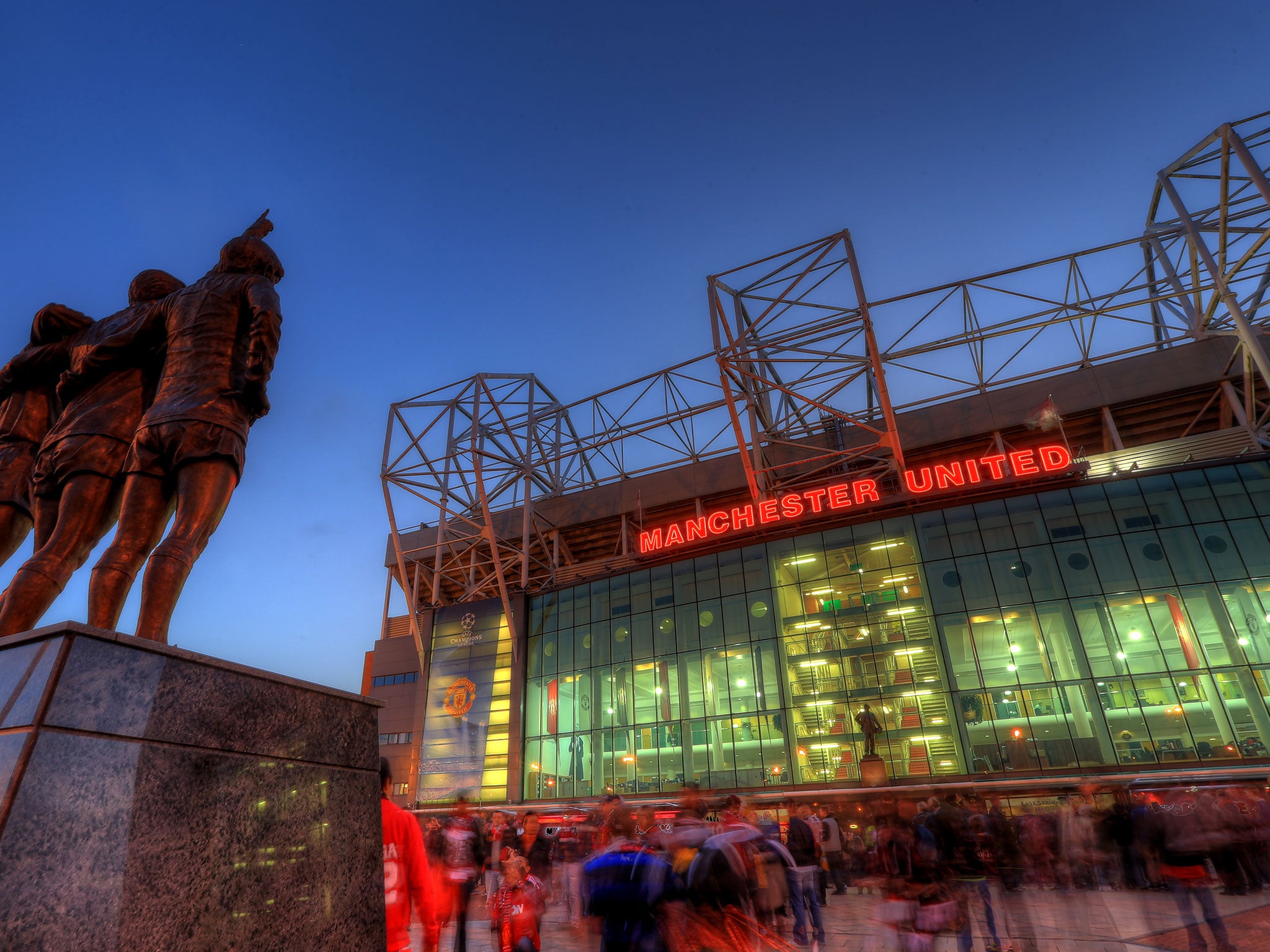 Old Trafford will have an anti-shatter film applied to all of its windows