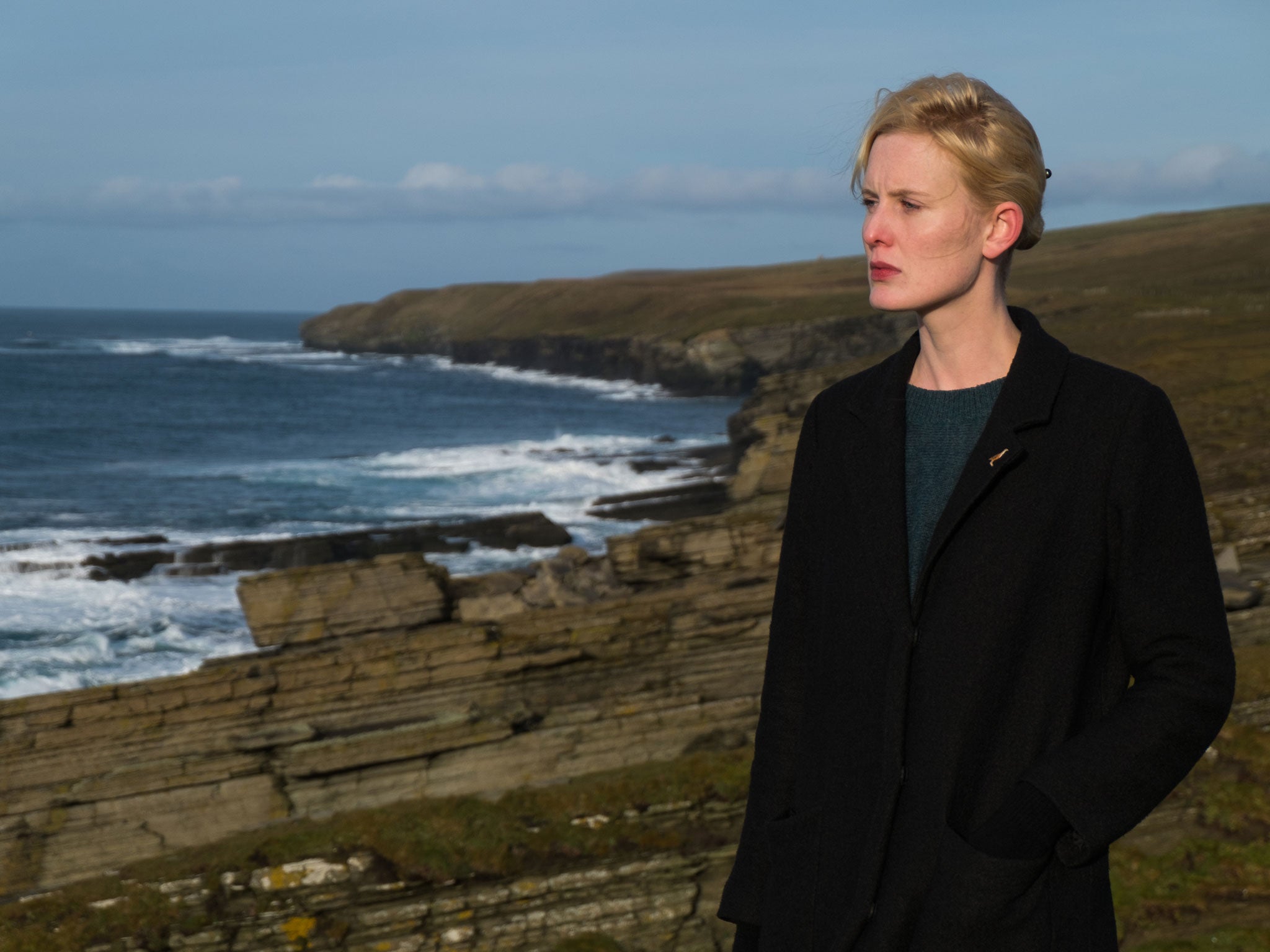 Liptrot photographed on the coast in her native Orkney