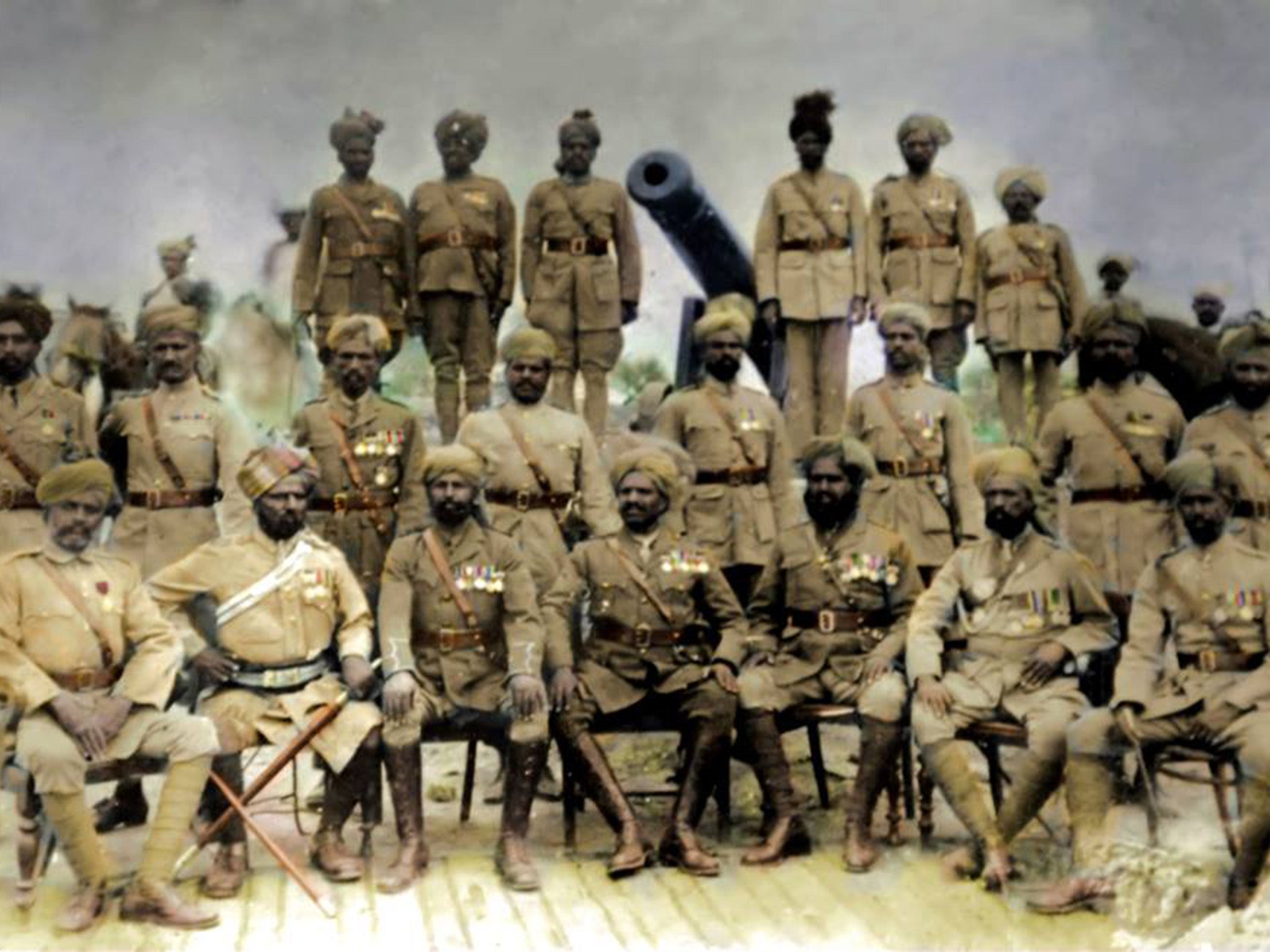 Soldiers from pre-partition India fought alongside British troops in the first world war