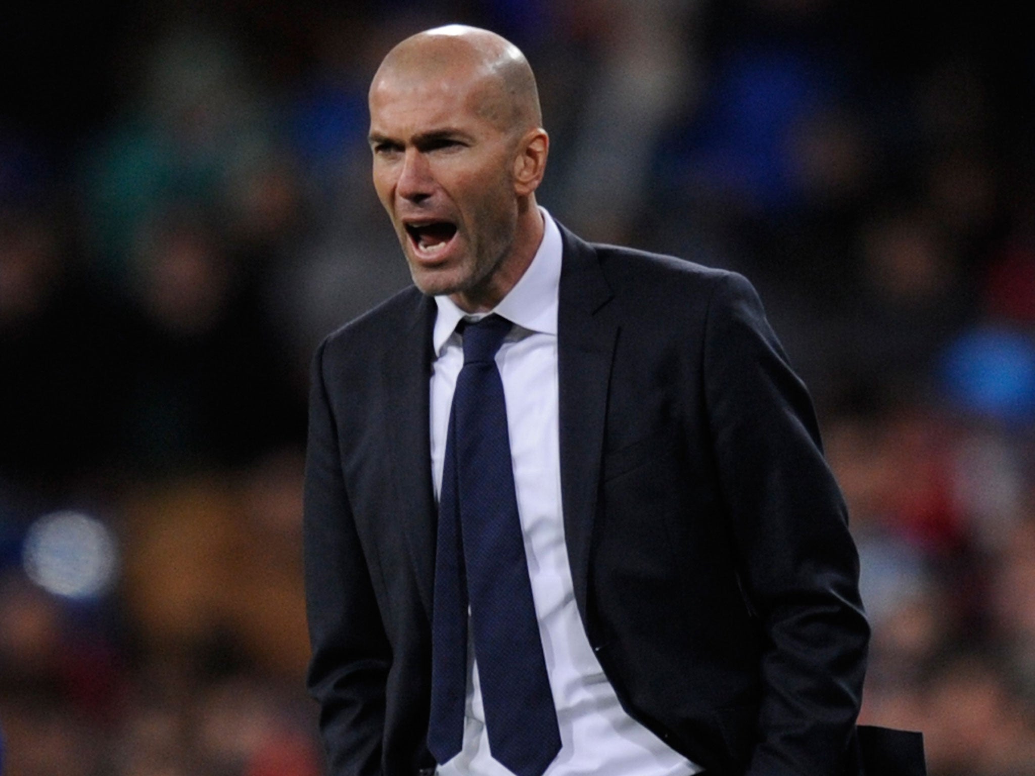 Real Madrid manager Zinedine Zidane