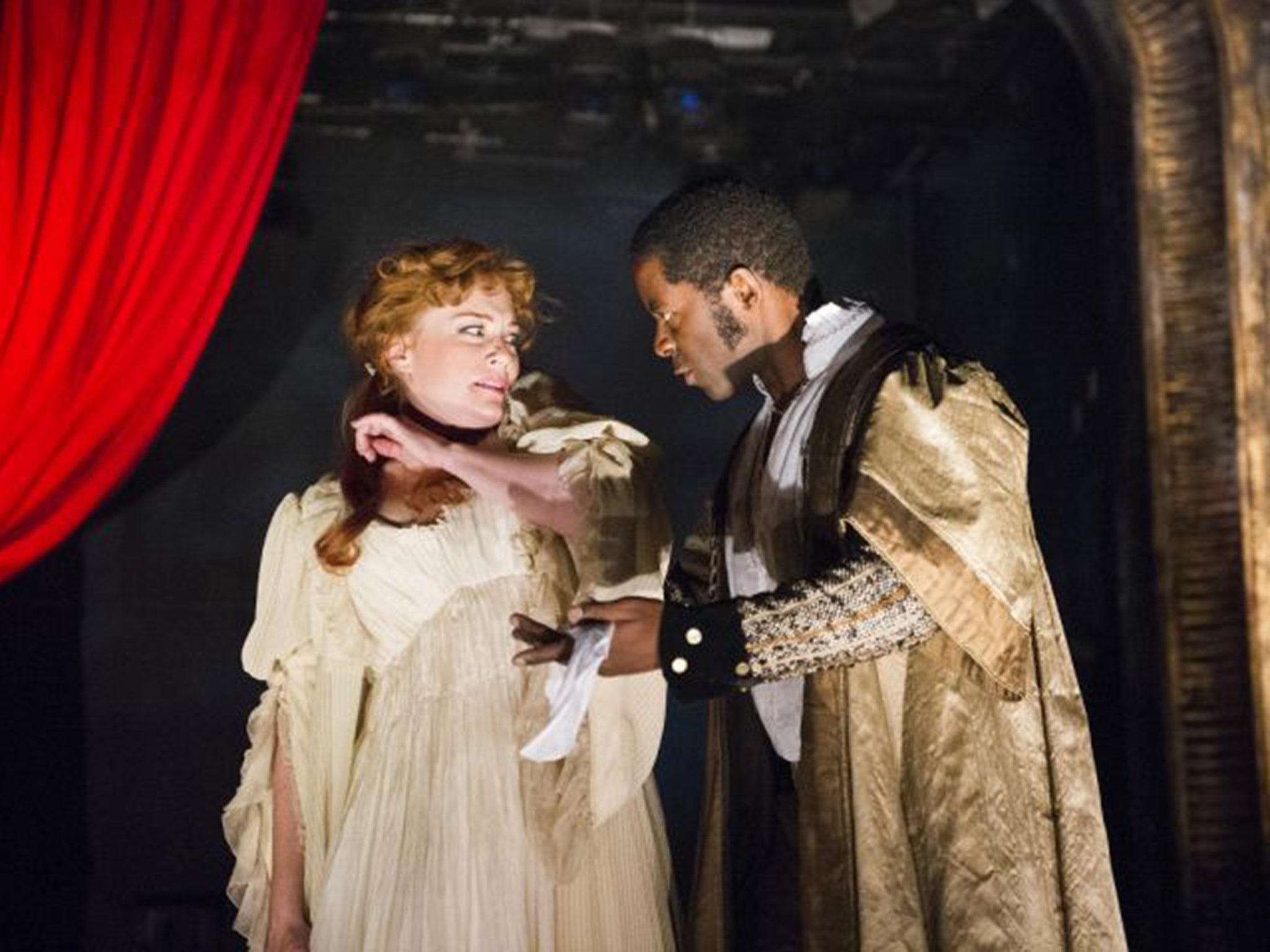 Adrian Lester with Charlotte Lucas in Red Velvet