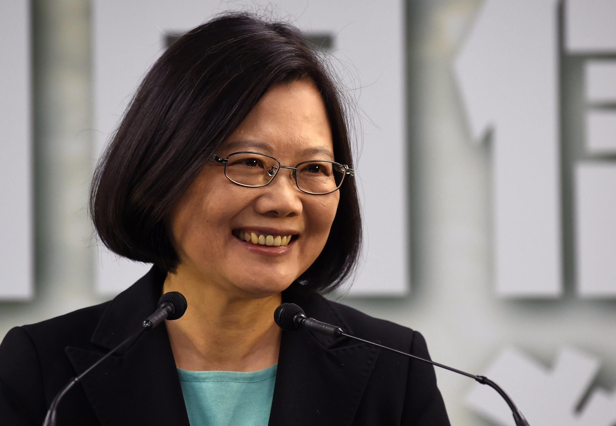 Tsai Ing-Wen celebrates a decisive victory