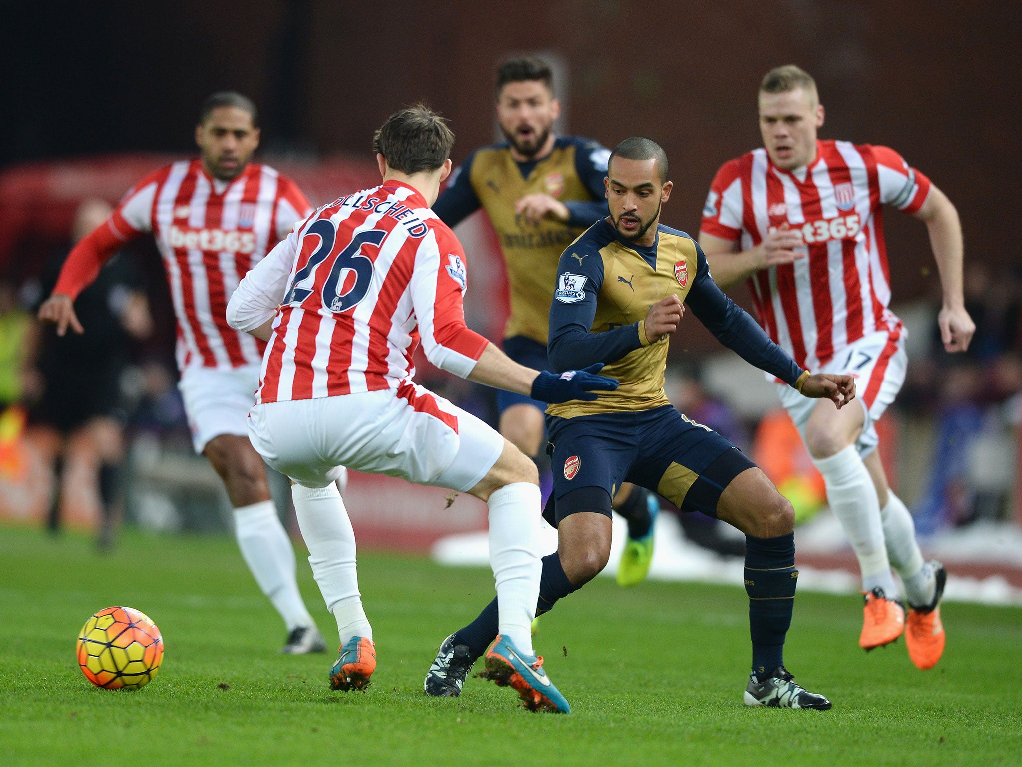 Theo Walcott in action for Arsenal