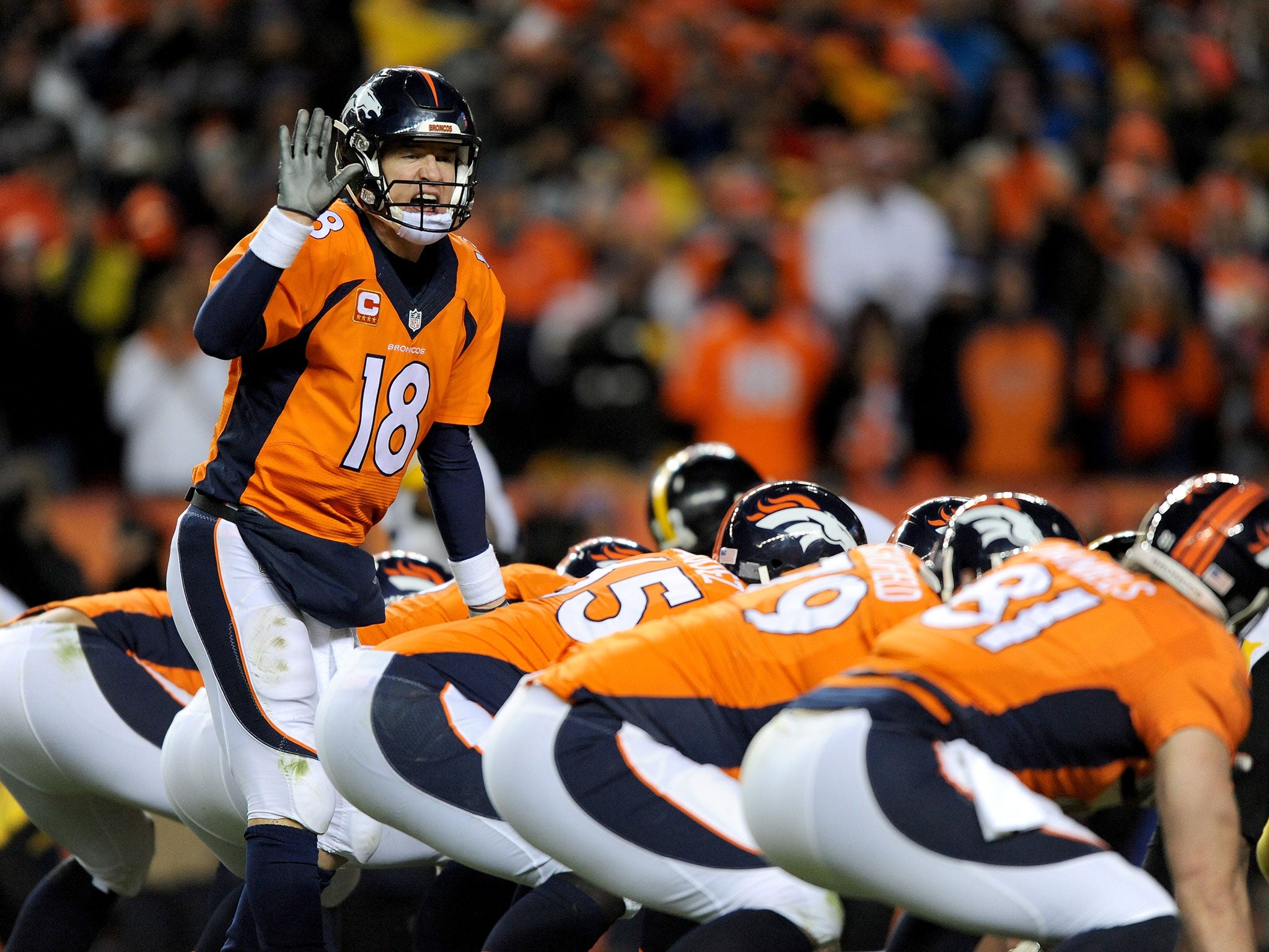 Denver Broncos had Peyton Manning to thank after a late touchdown saw off the Pittsburgh Steelers