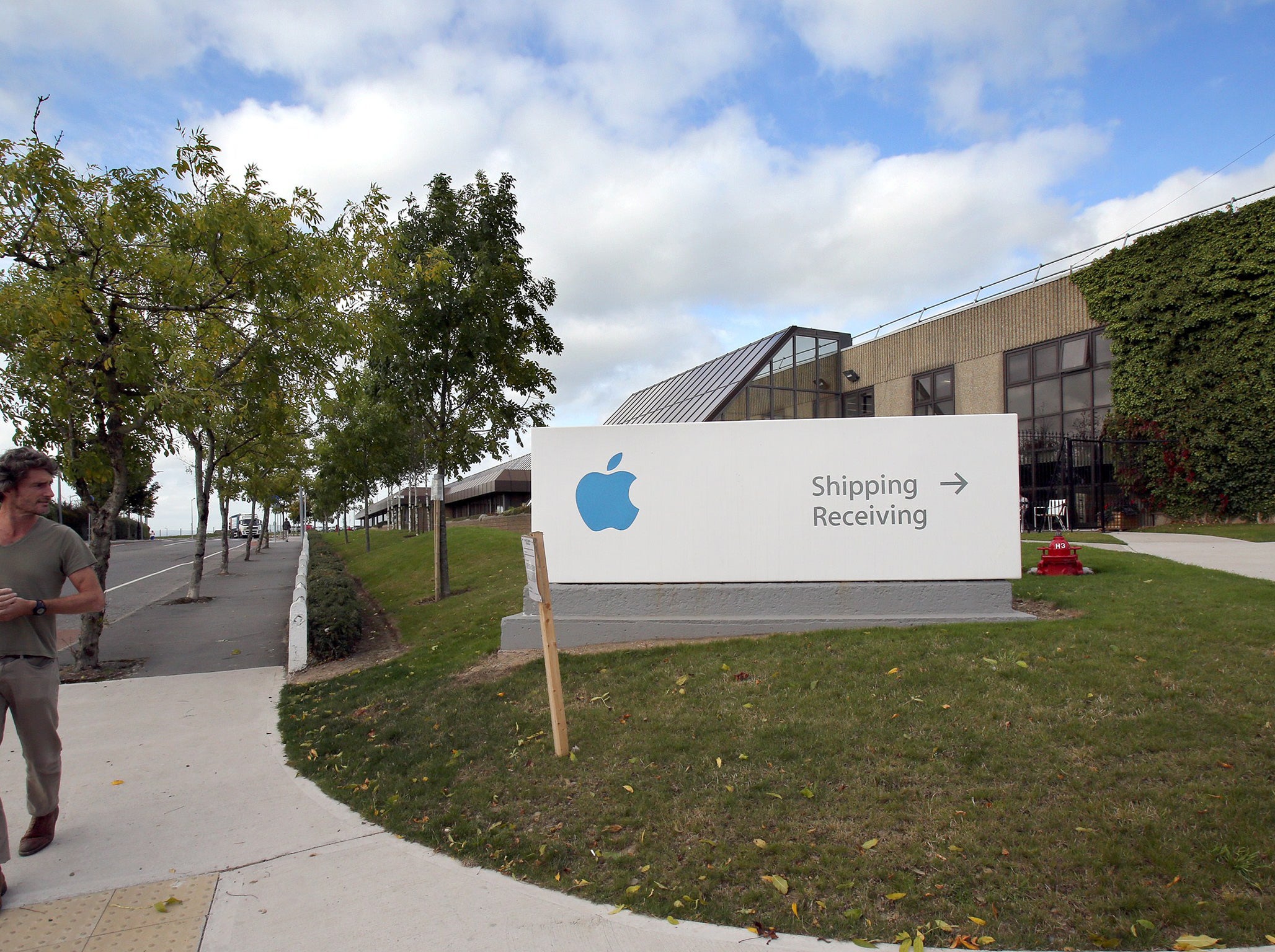 A view of buildings on The Apple campus in Cork, southern Ireland on October 2, 2014