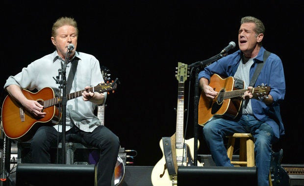 Don Henley (l) and Frey in 2014, co-wrote many of the bands best-known songs