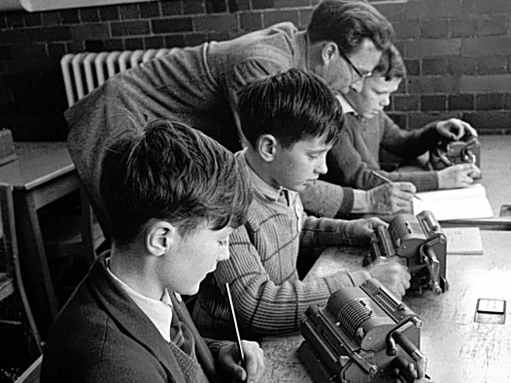 Winning formula: maths being taught on primitive computers in 1963